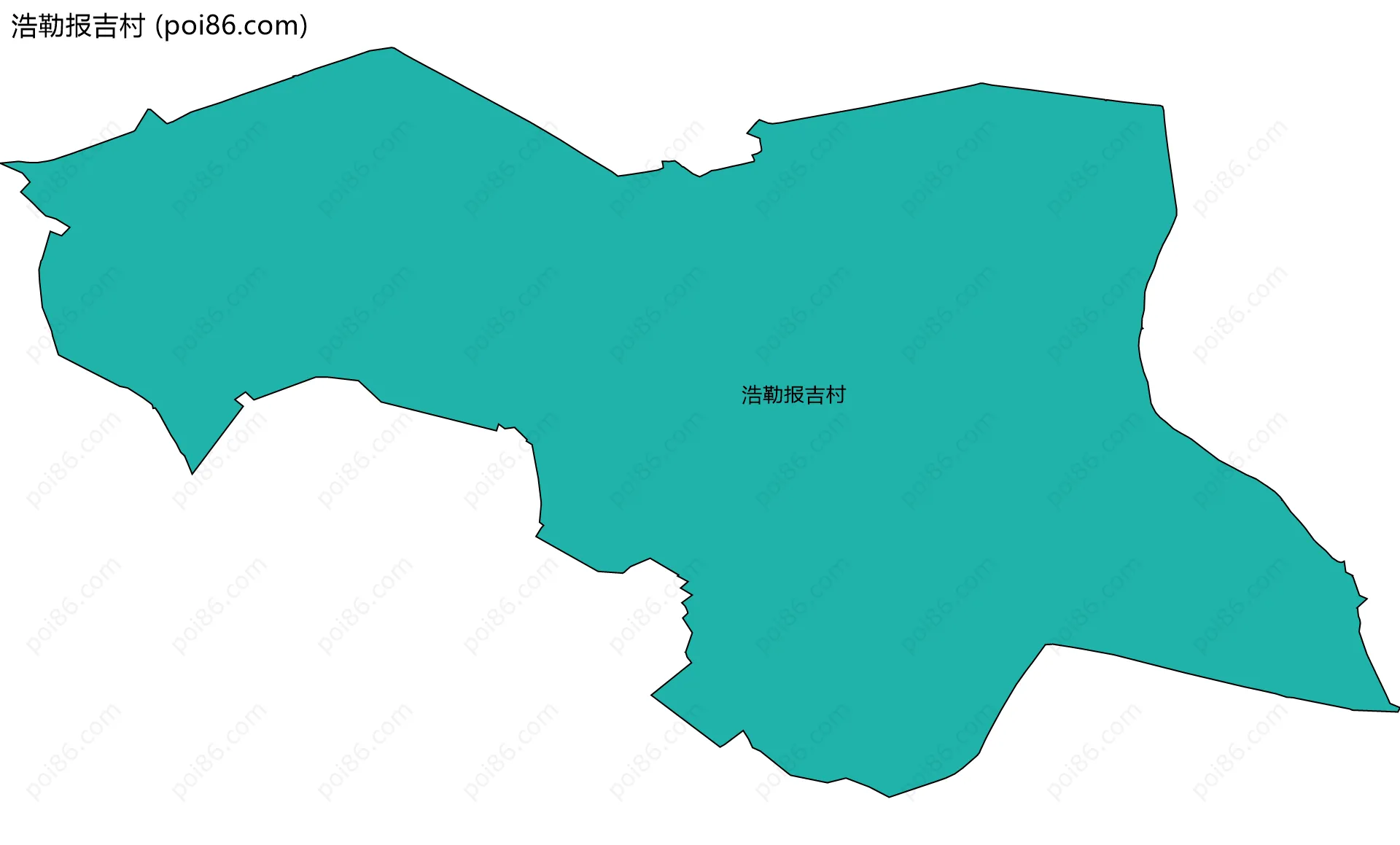 浩勒报吉村边界地图