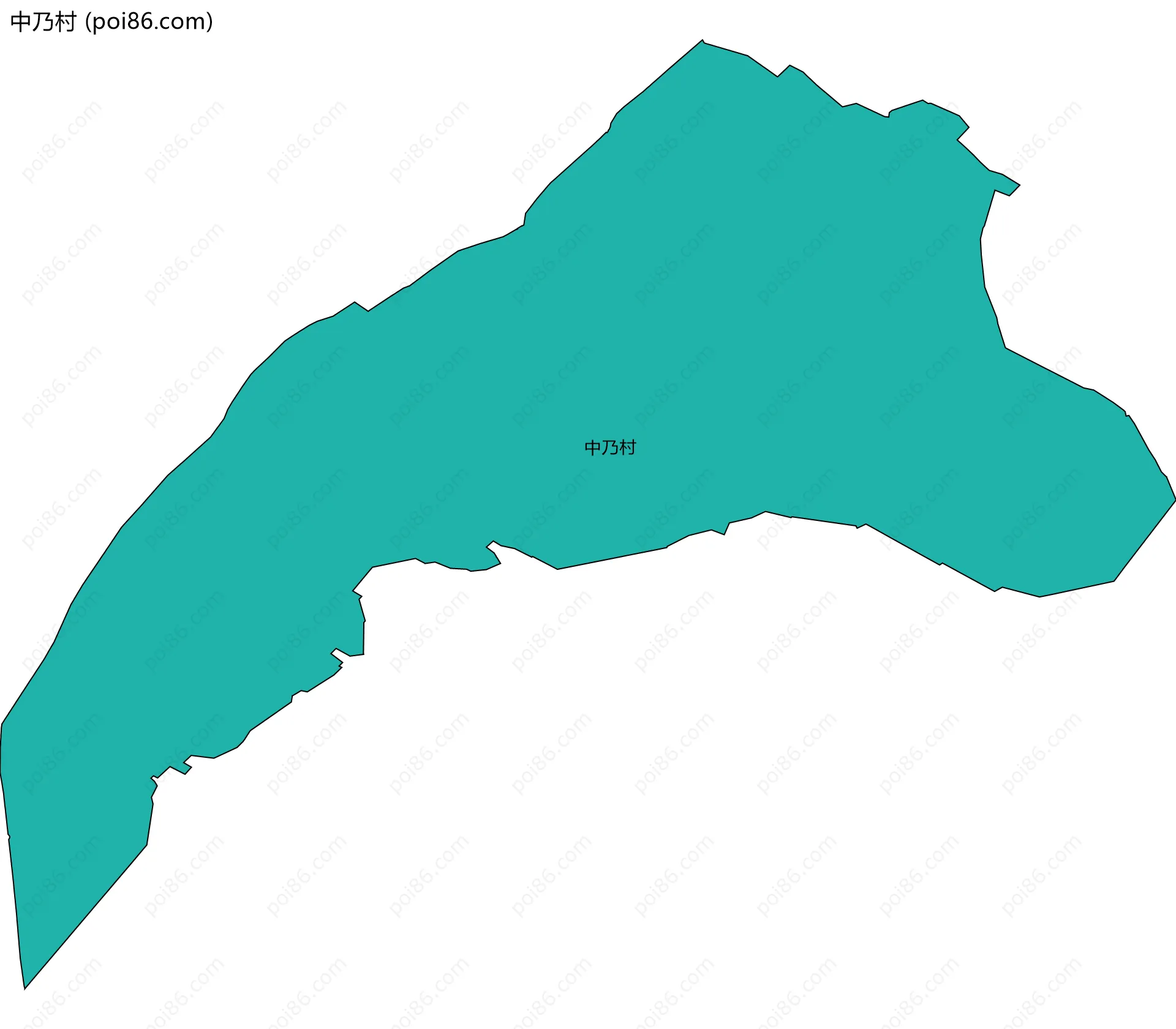 中乃村边界地图