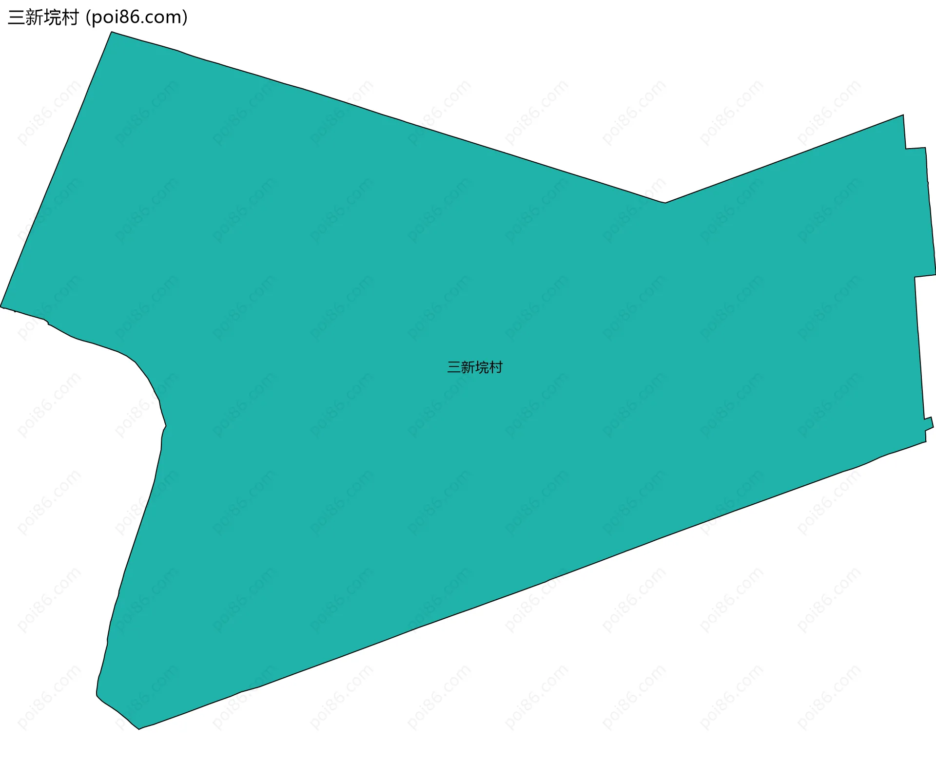 三新垸村边界地图