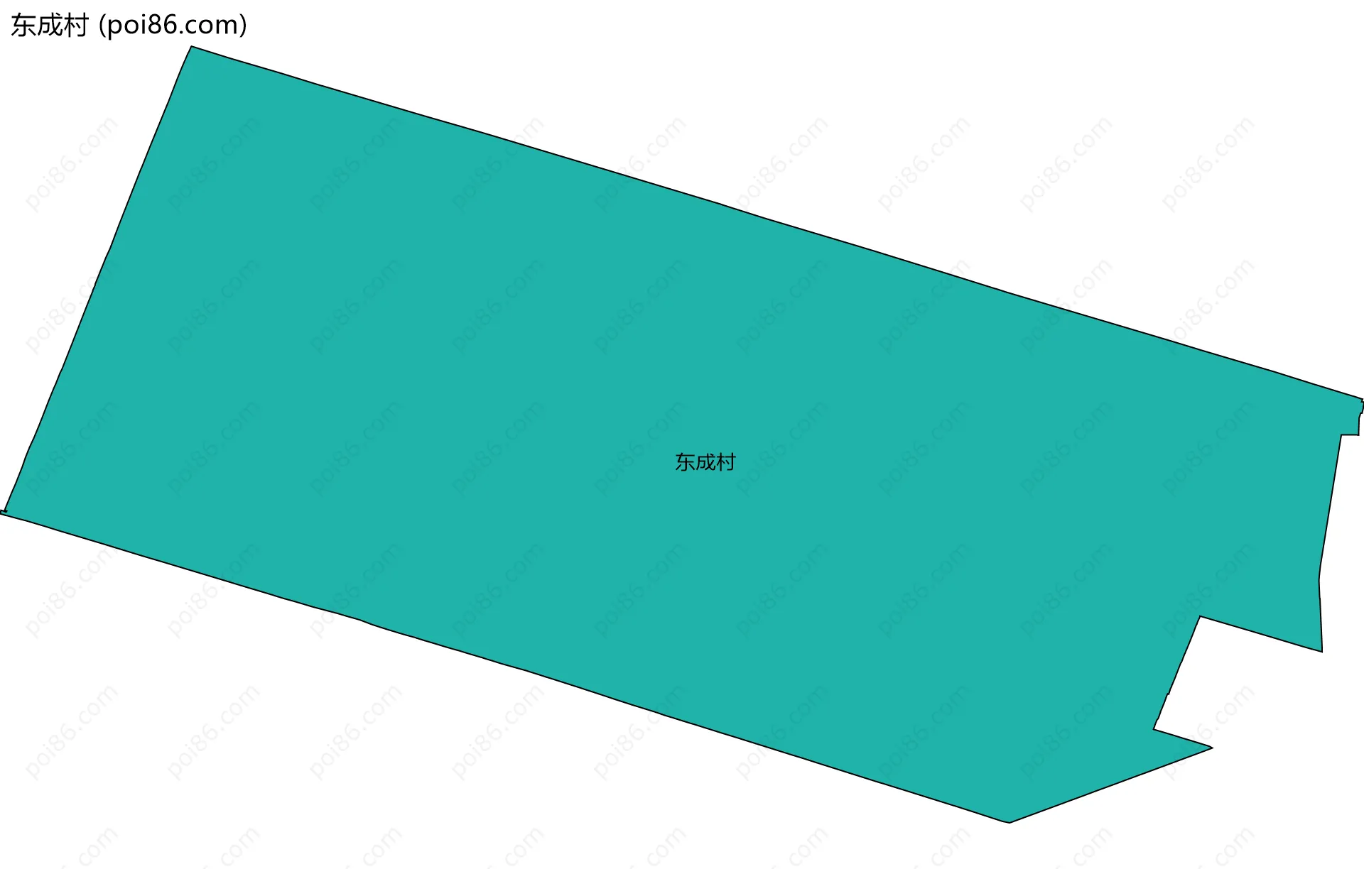 东成村边界地图