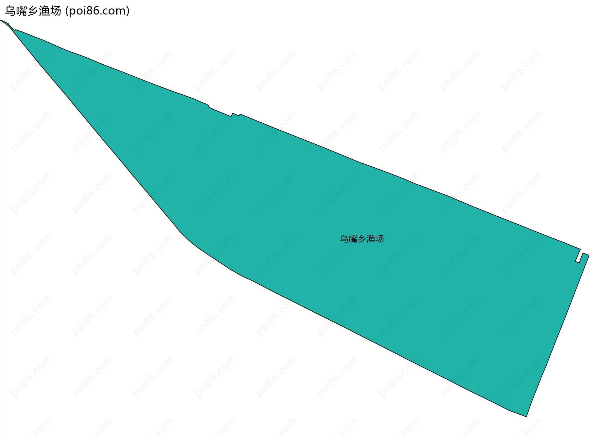 乌嘴乡渔场边界地图