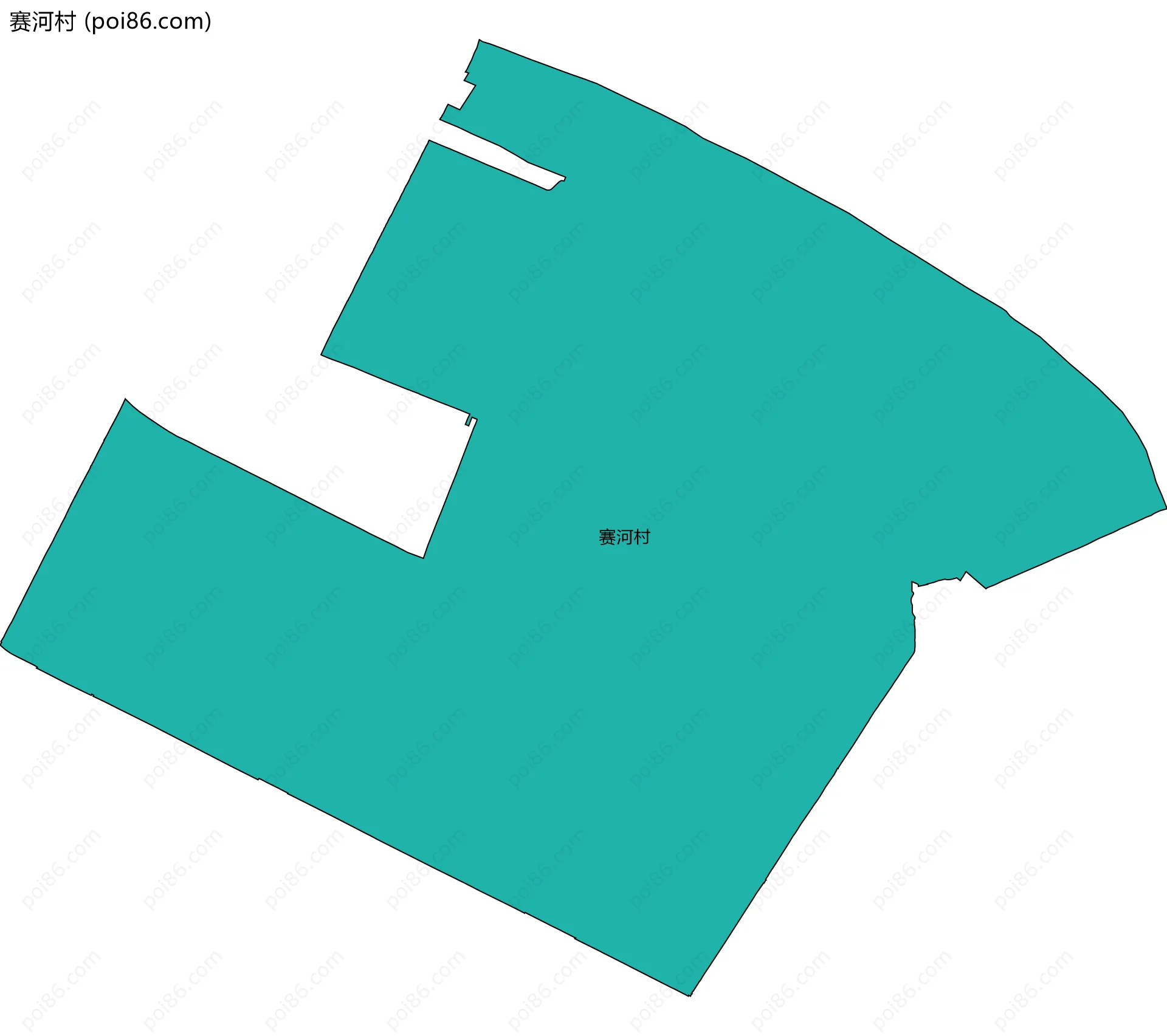 赛河村边界地图