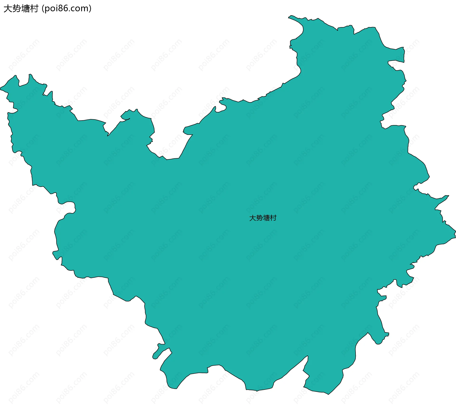 大势塘村边界地图