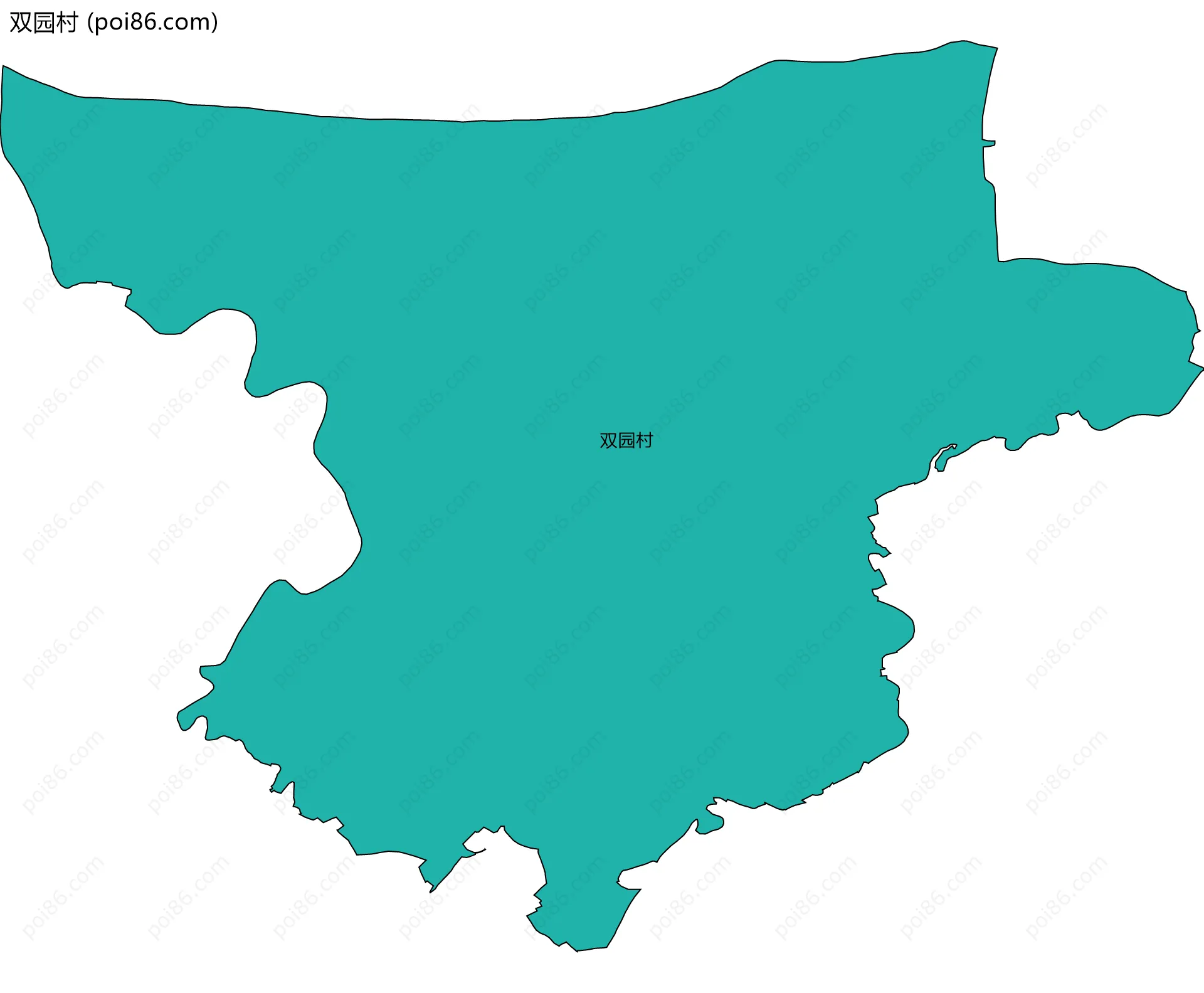双园村边界地图
