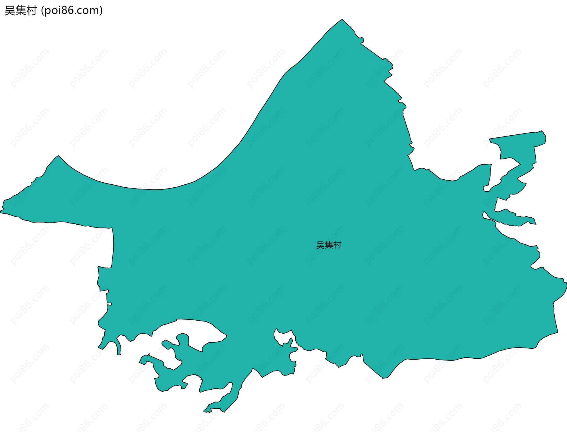 吴集村边界地图
