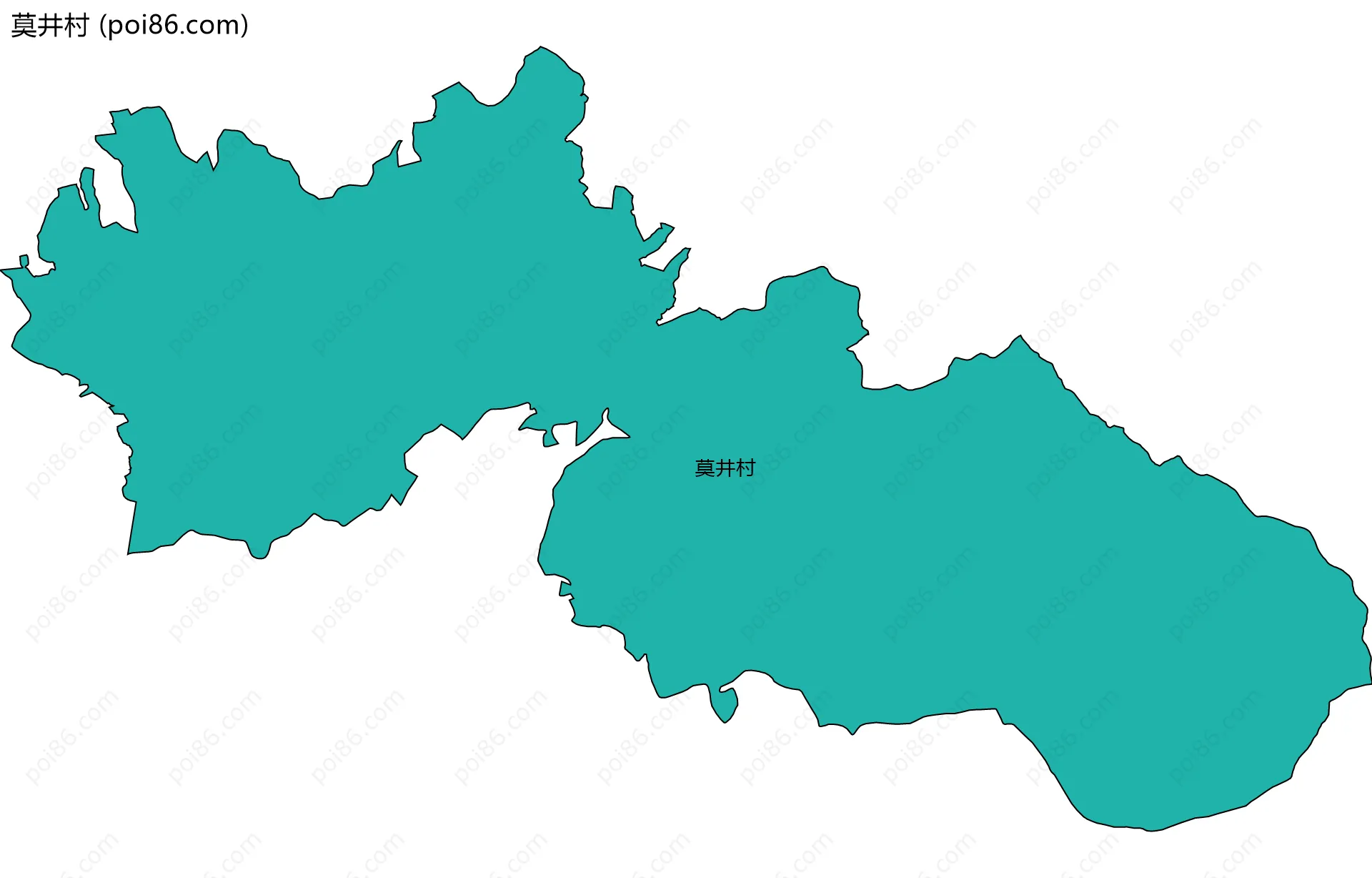 莫井村边界地图