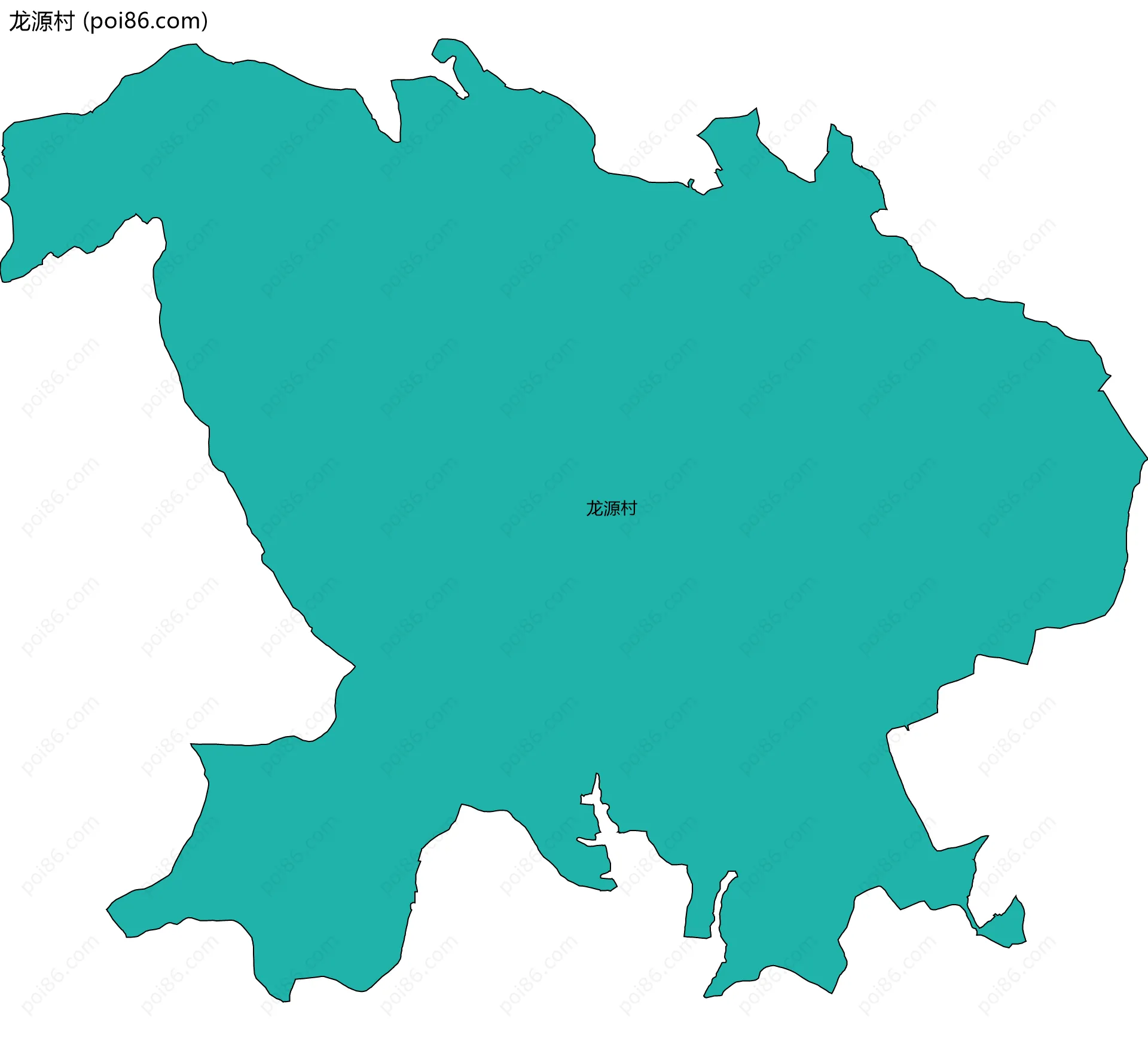 龙源村边界地图