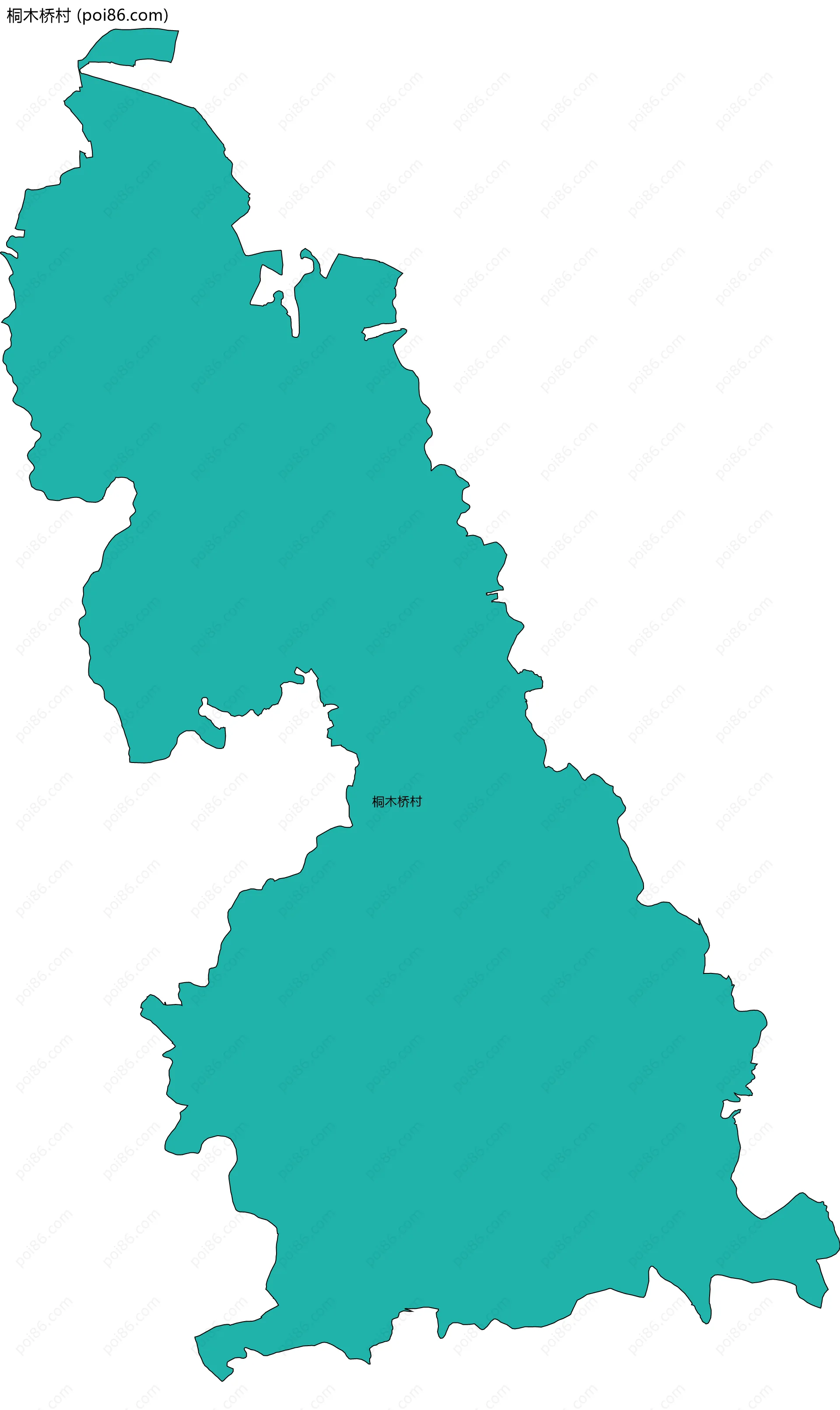 桐木桥村边界地图