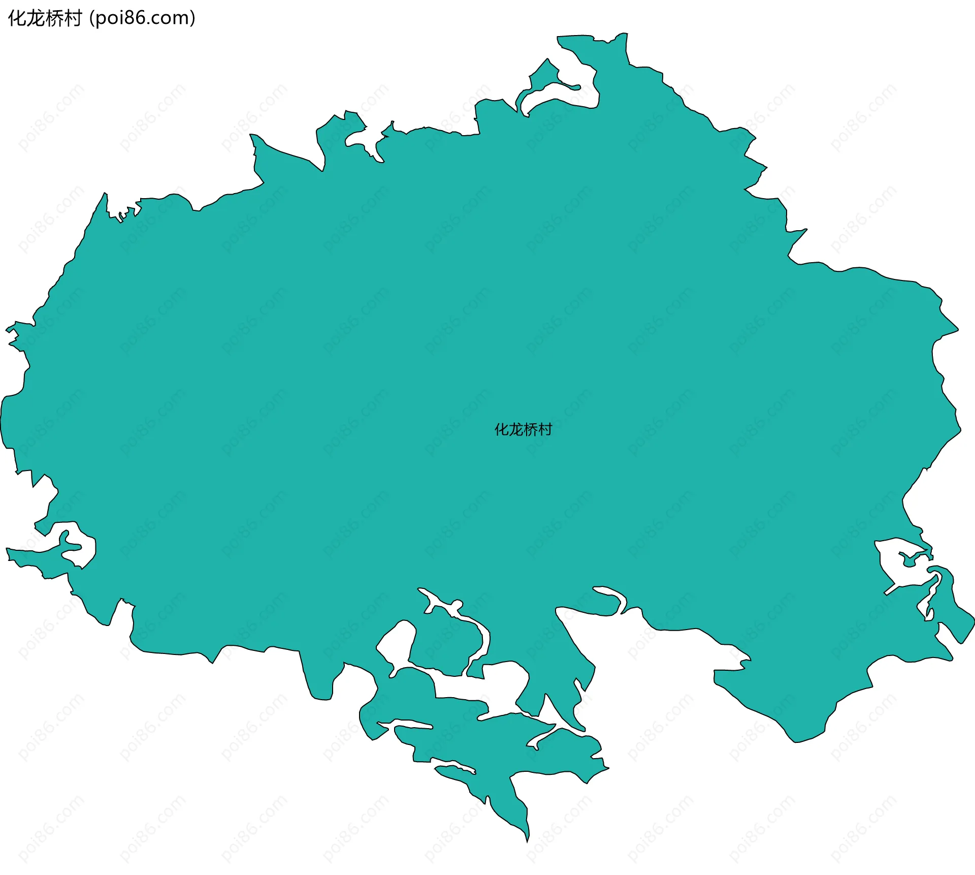 化龙桥村边界地图