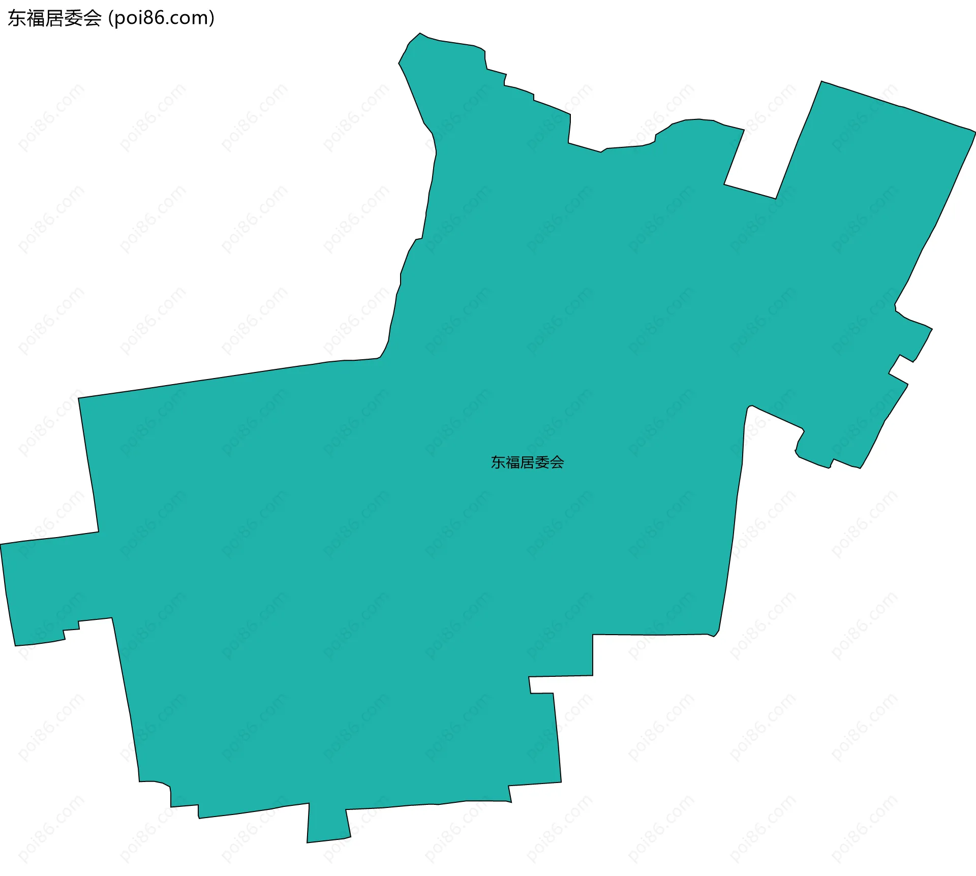 东福居委会边界地图