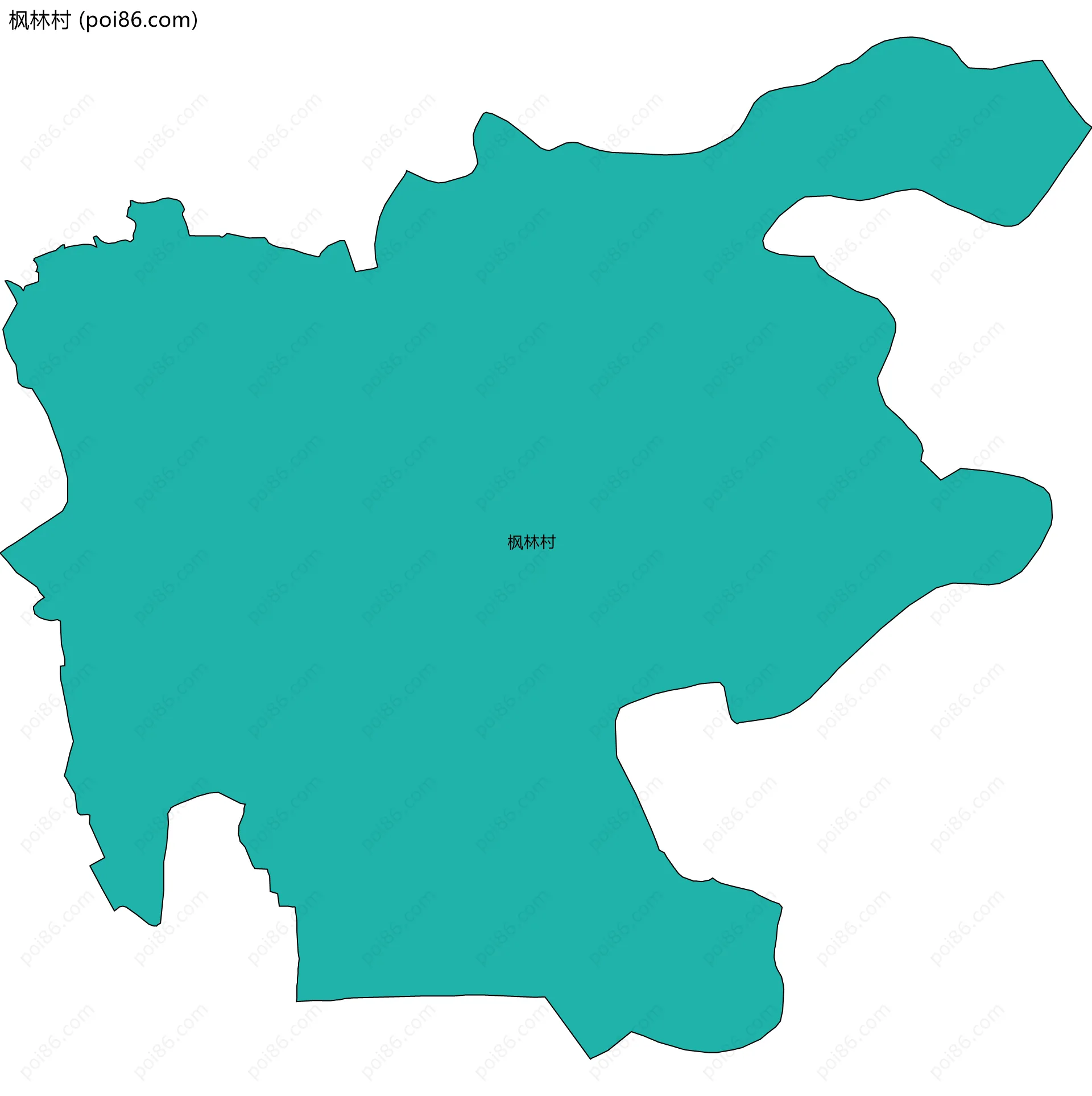 枫林村边界地图