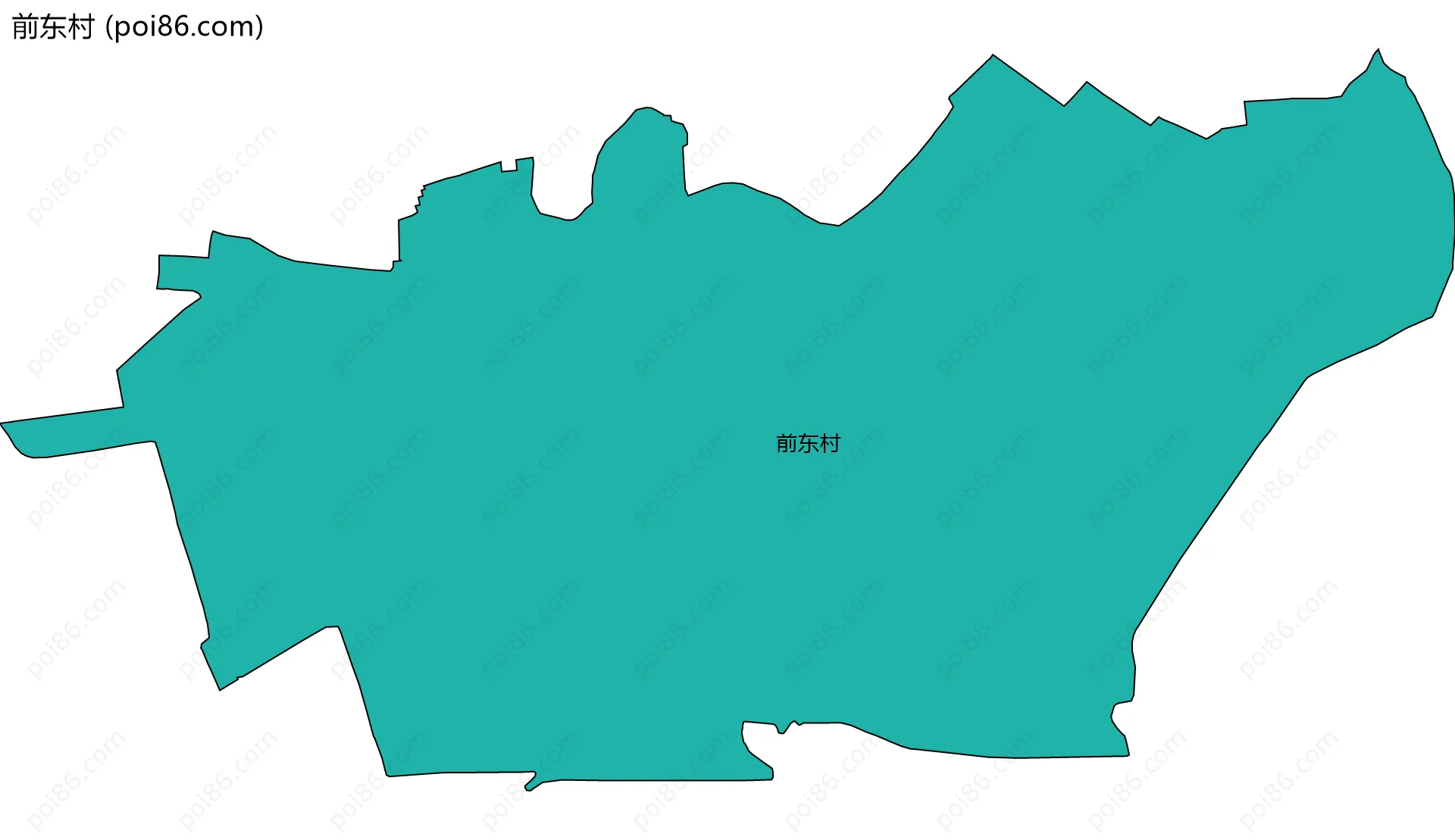 前东村边界地图