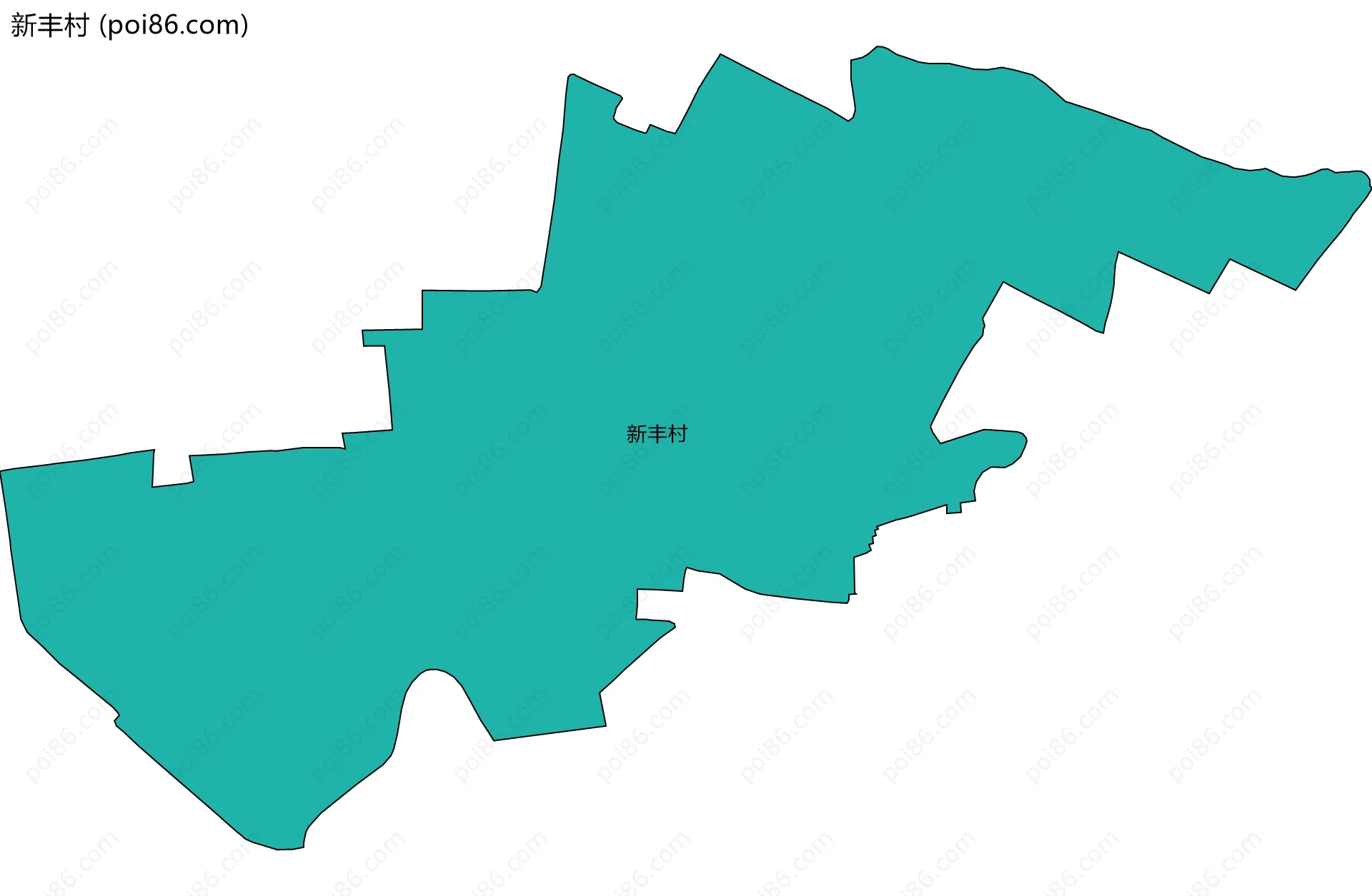 新丰村边界地图