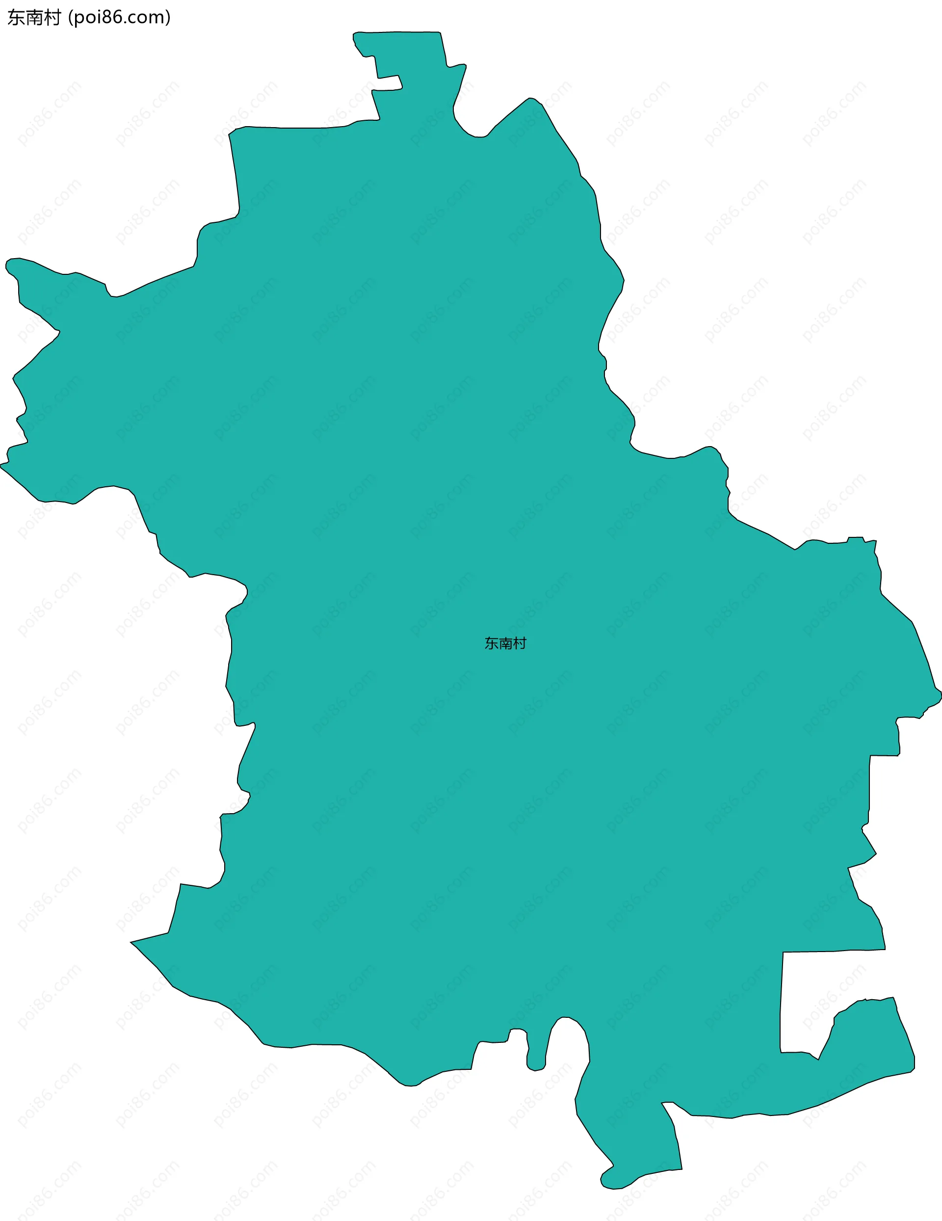 东南村边界地图