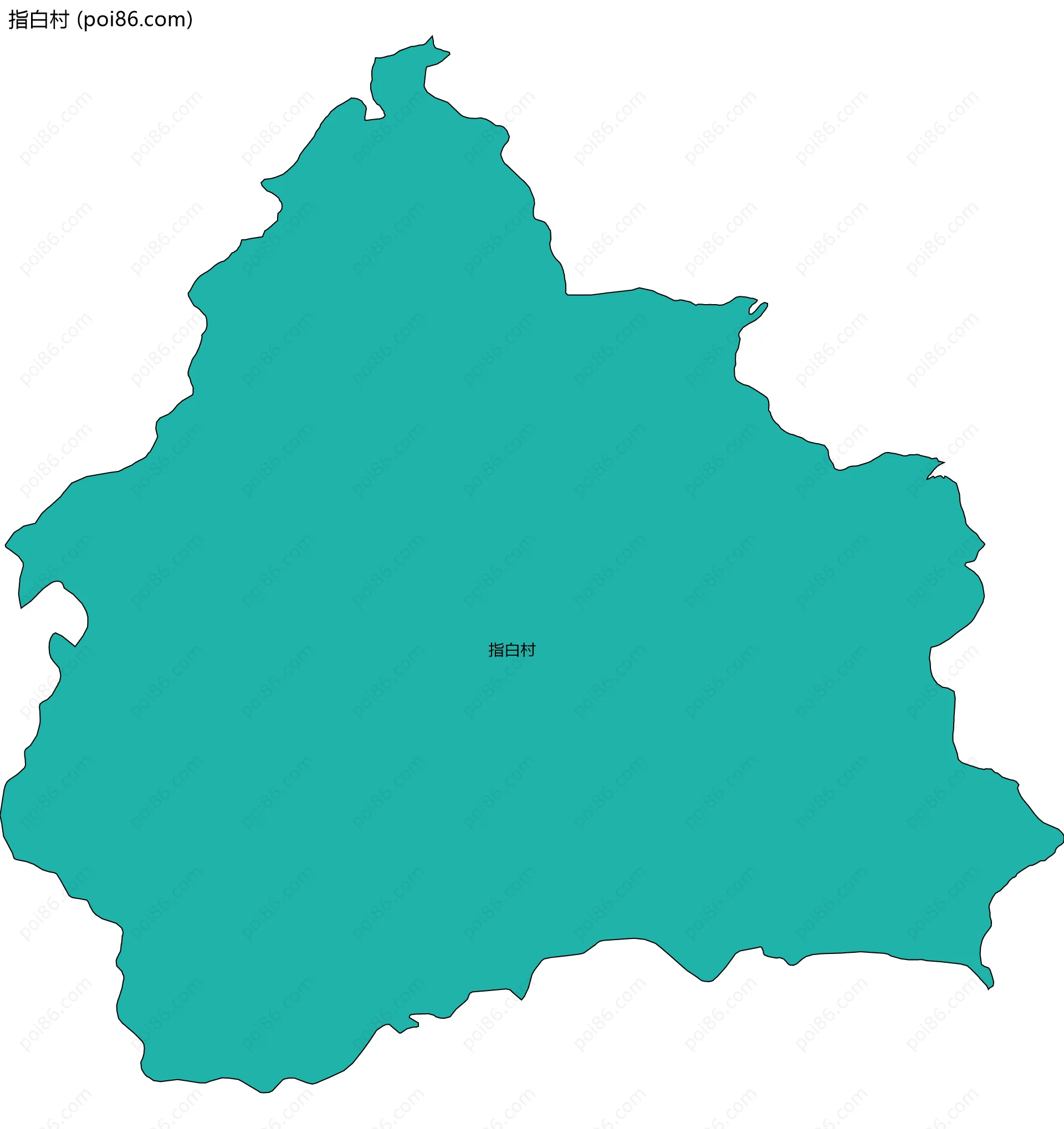 指白村边界地图