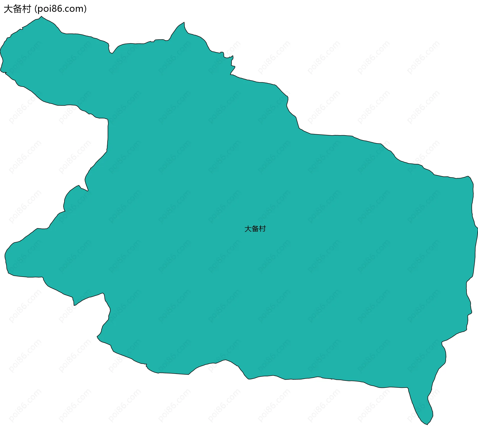 大备村边界地图
