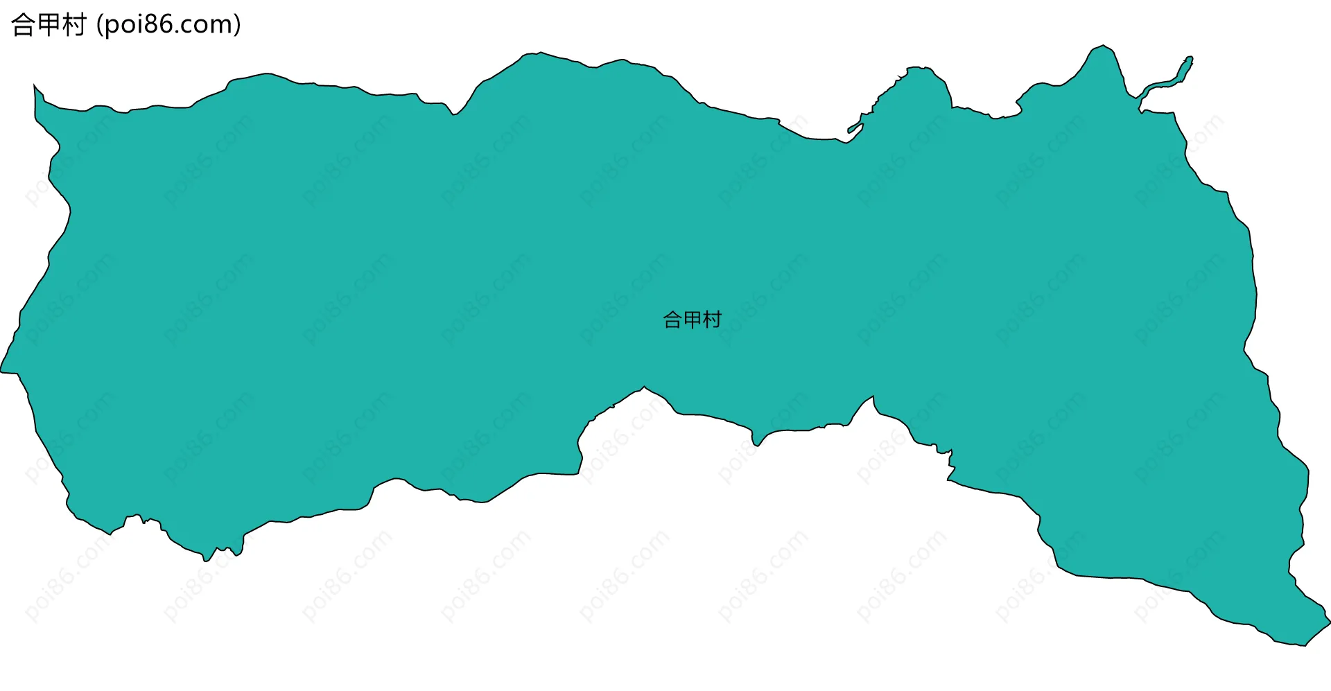 合甲村边界地图