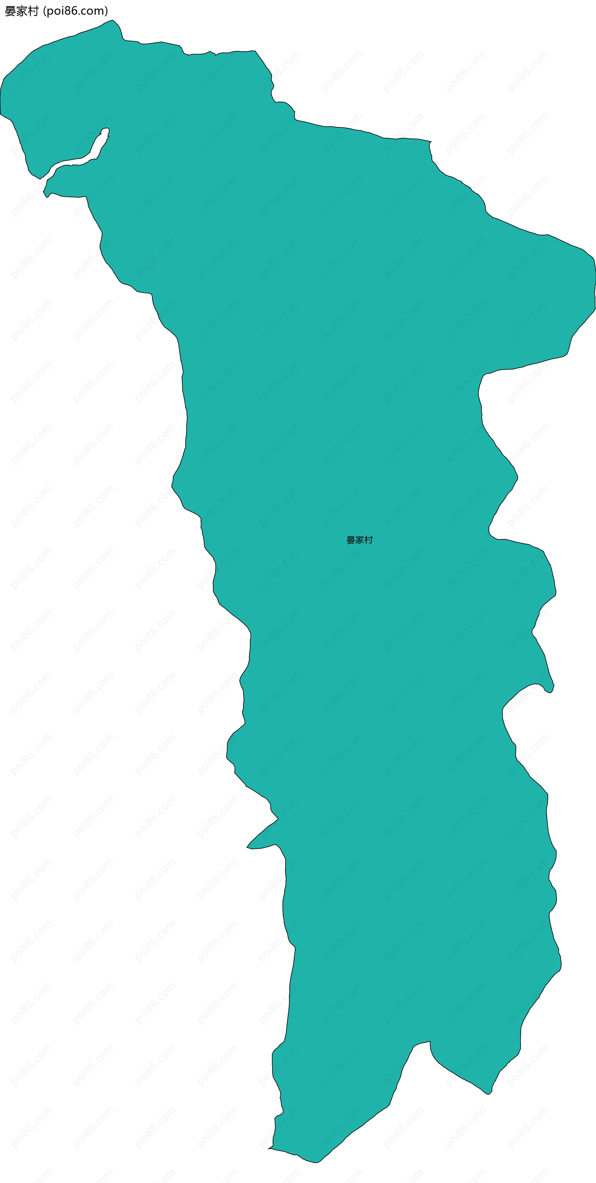 晏家村边界地图