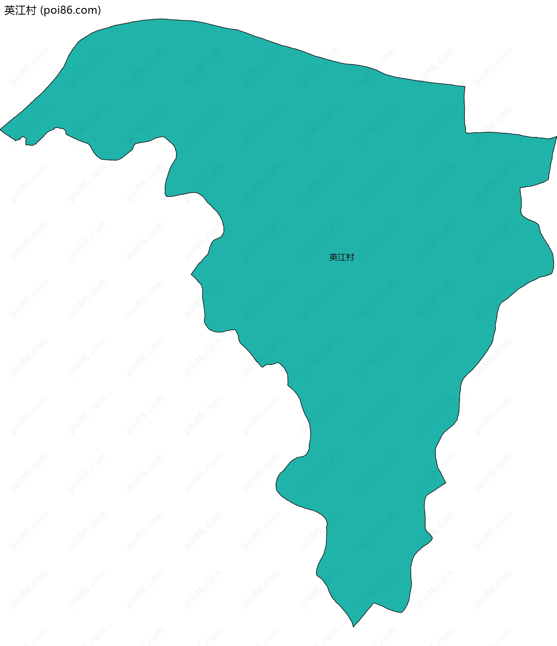 英江村边界地图