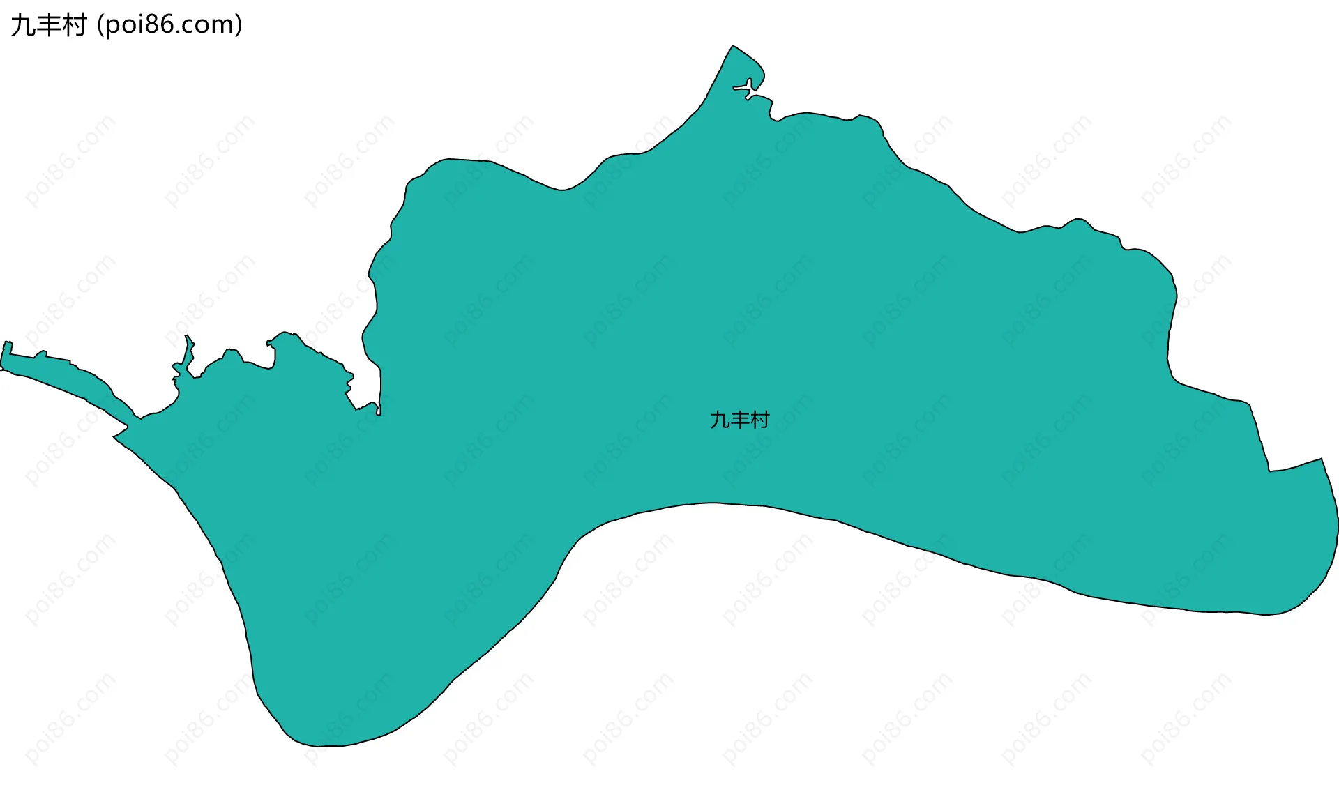 九丰村边界地图