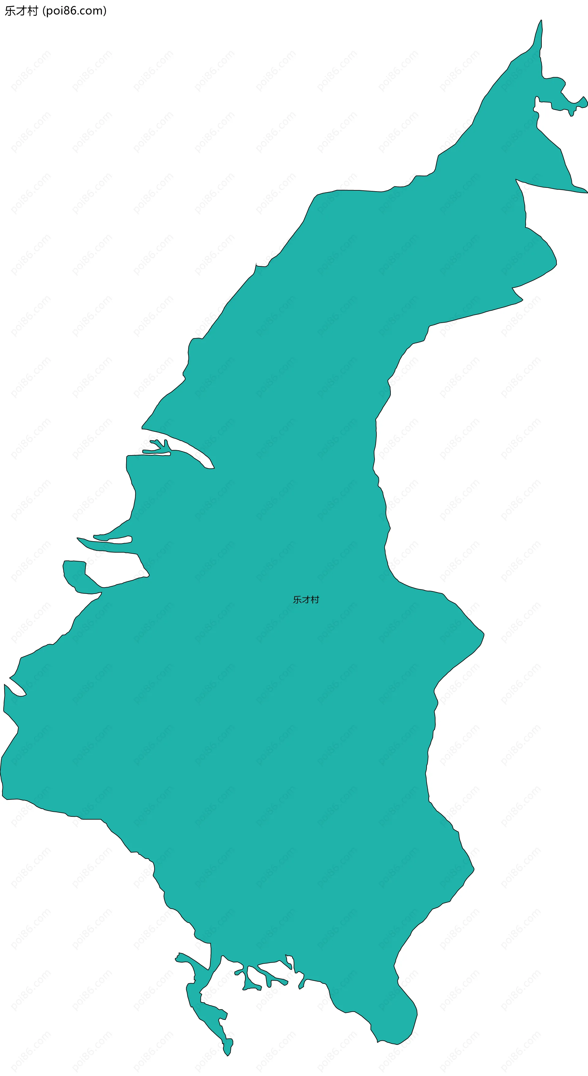 乐才村边界地图