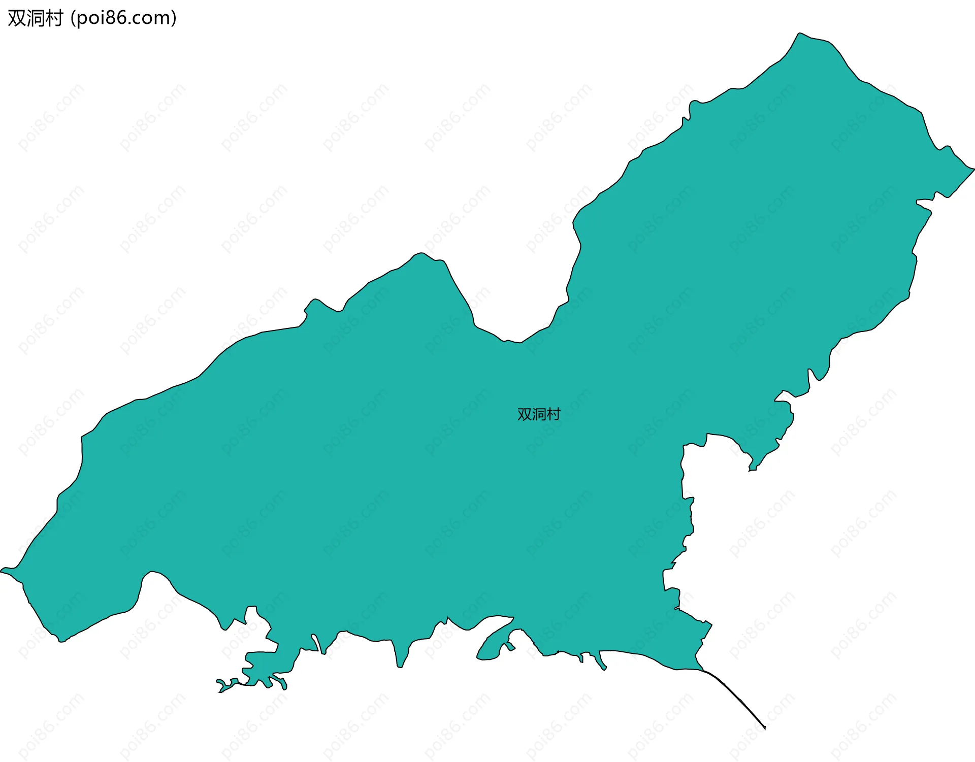 双洞村边界地图