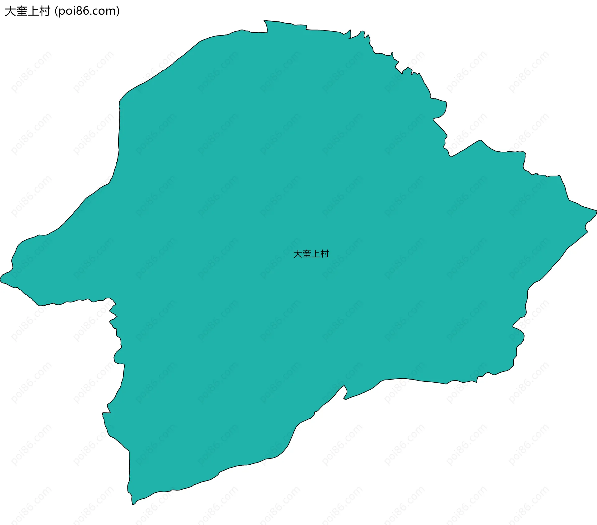 大奎上村边界地图