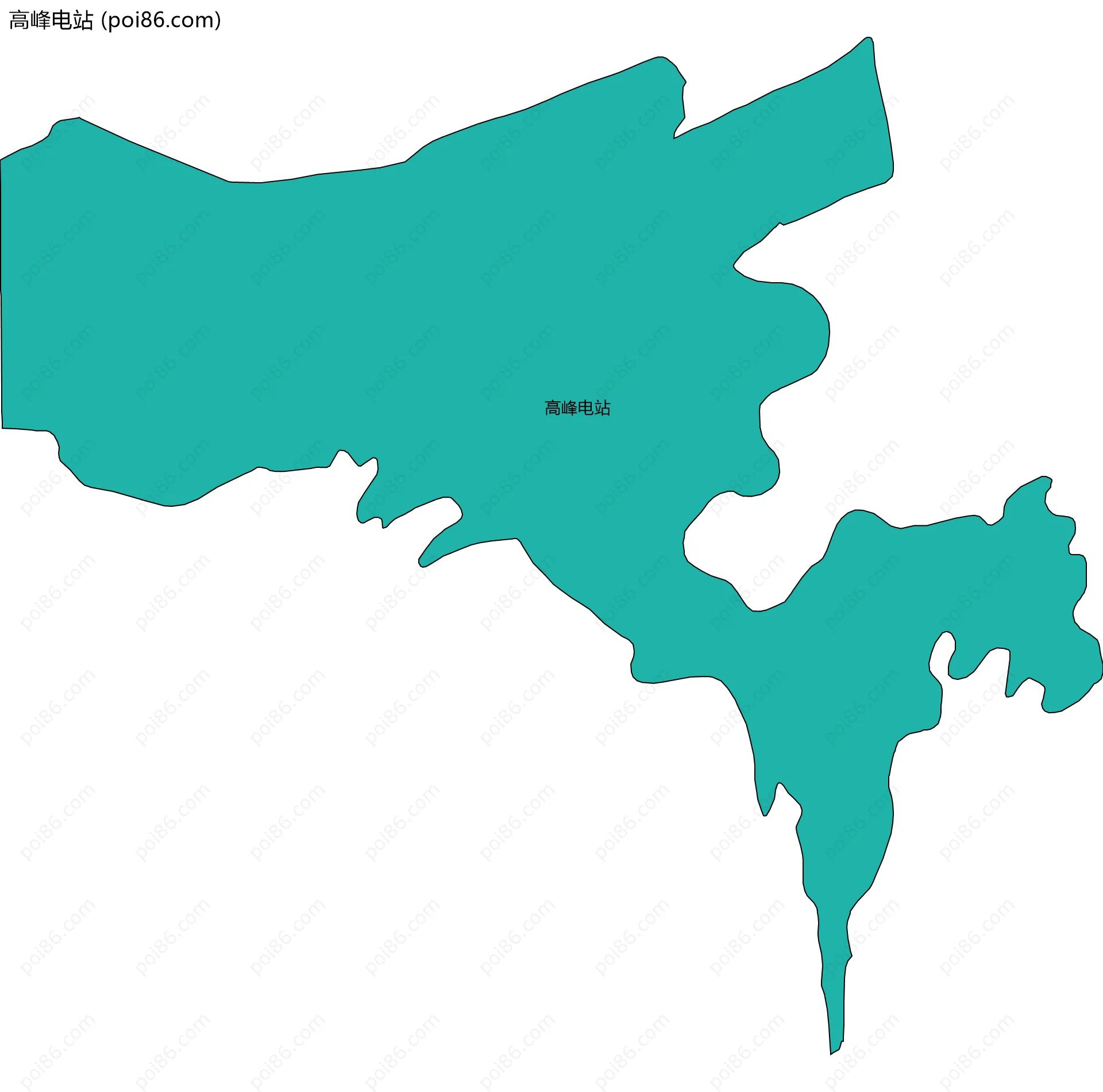 高峰电站边界地图