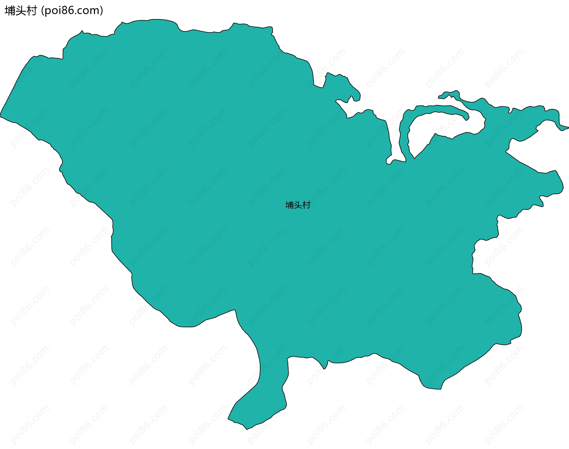 埔头村边界地图