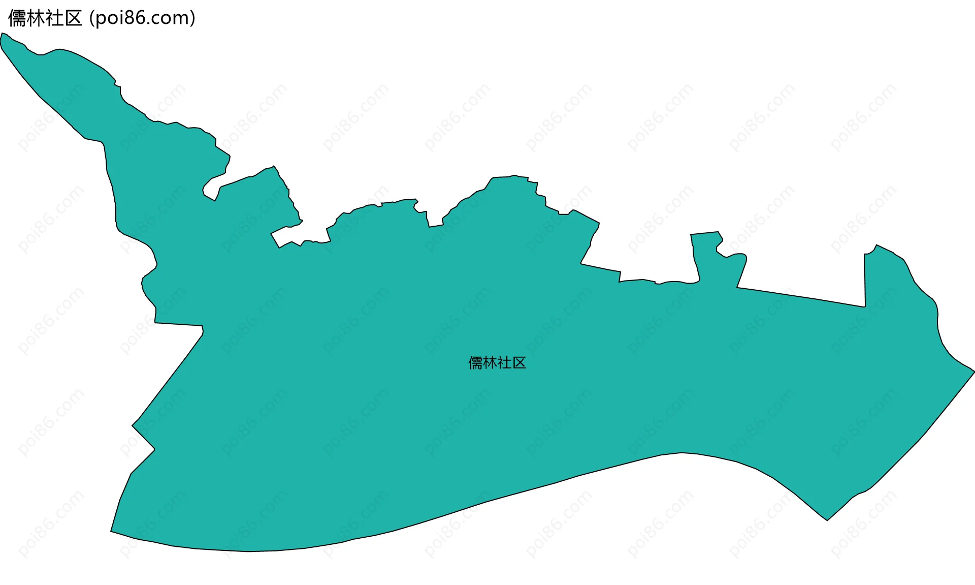 儒林社区边界地图