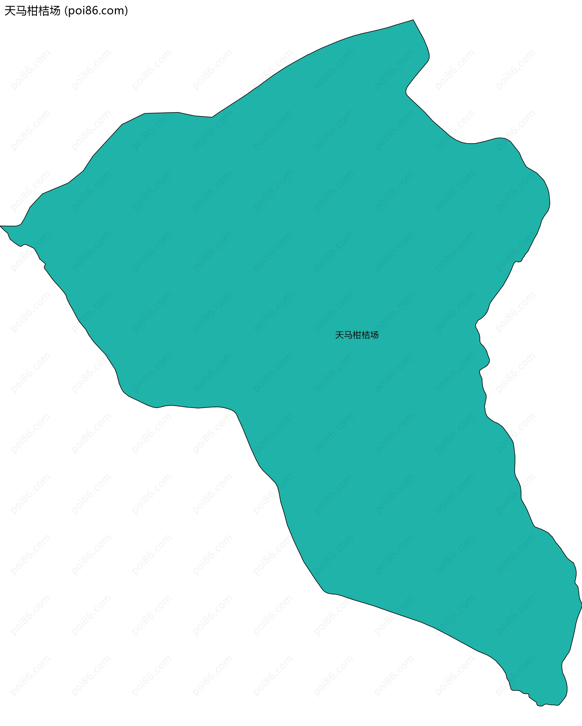 天马柑桔场边界地图