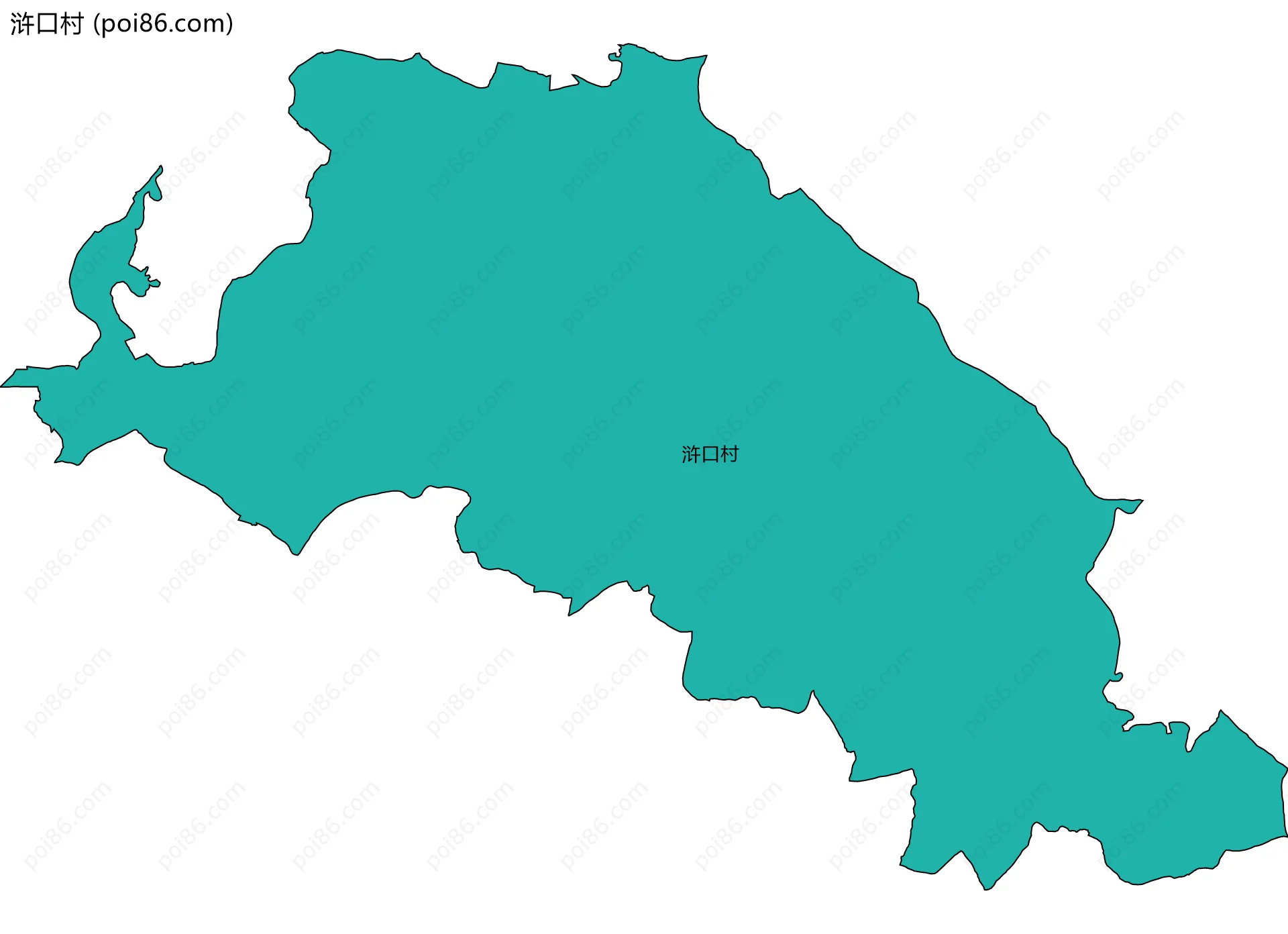 浒口村边界地图