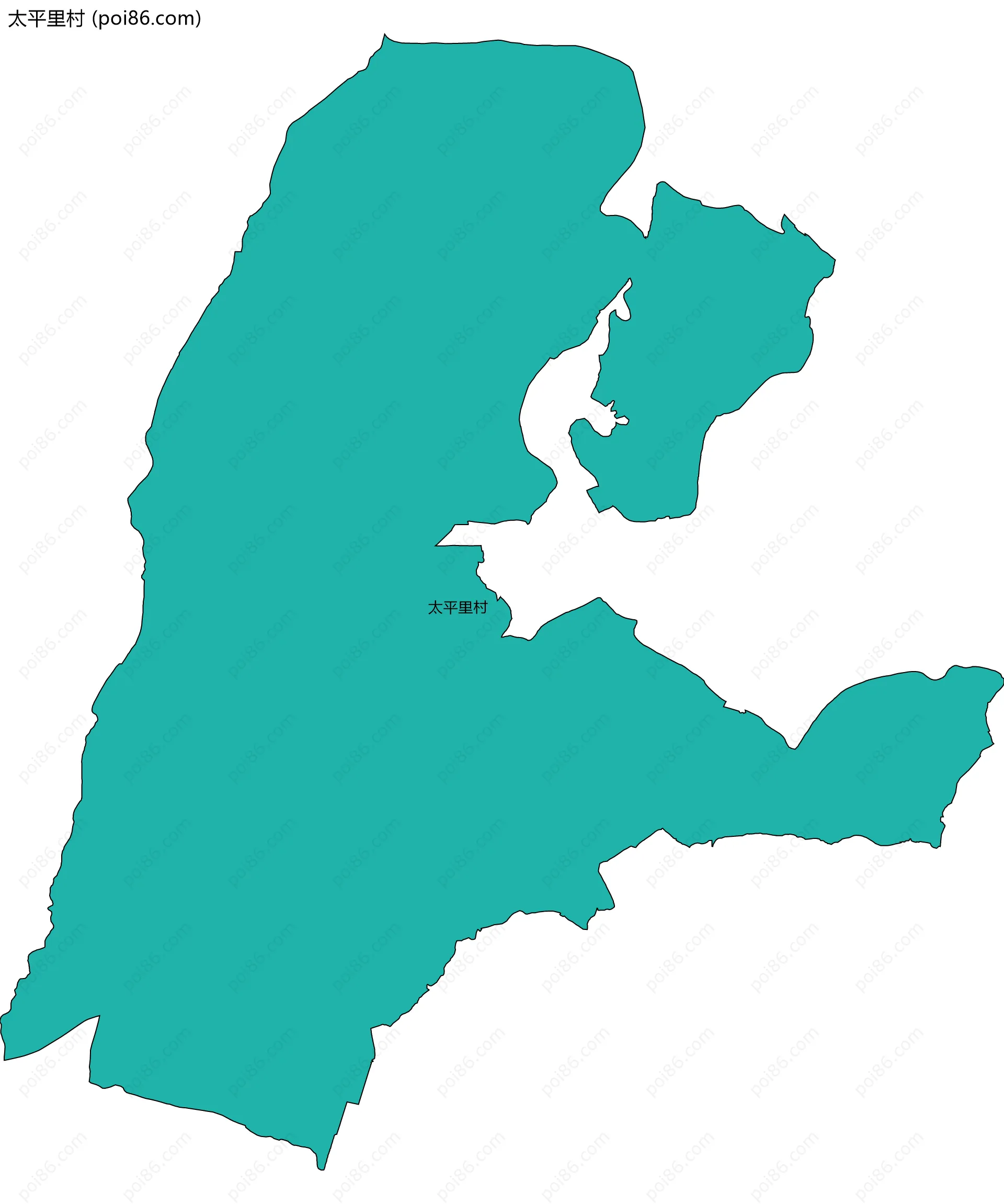 太平里村边界地图