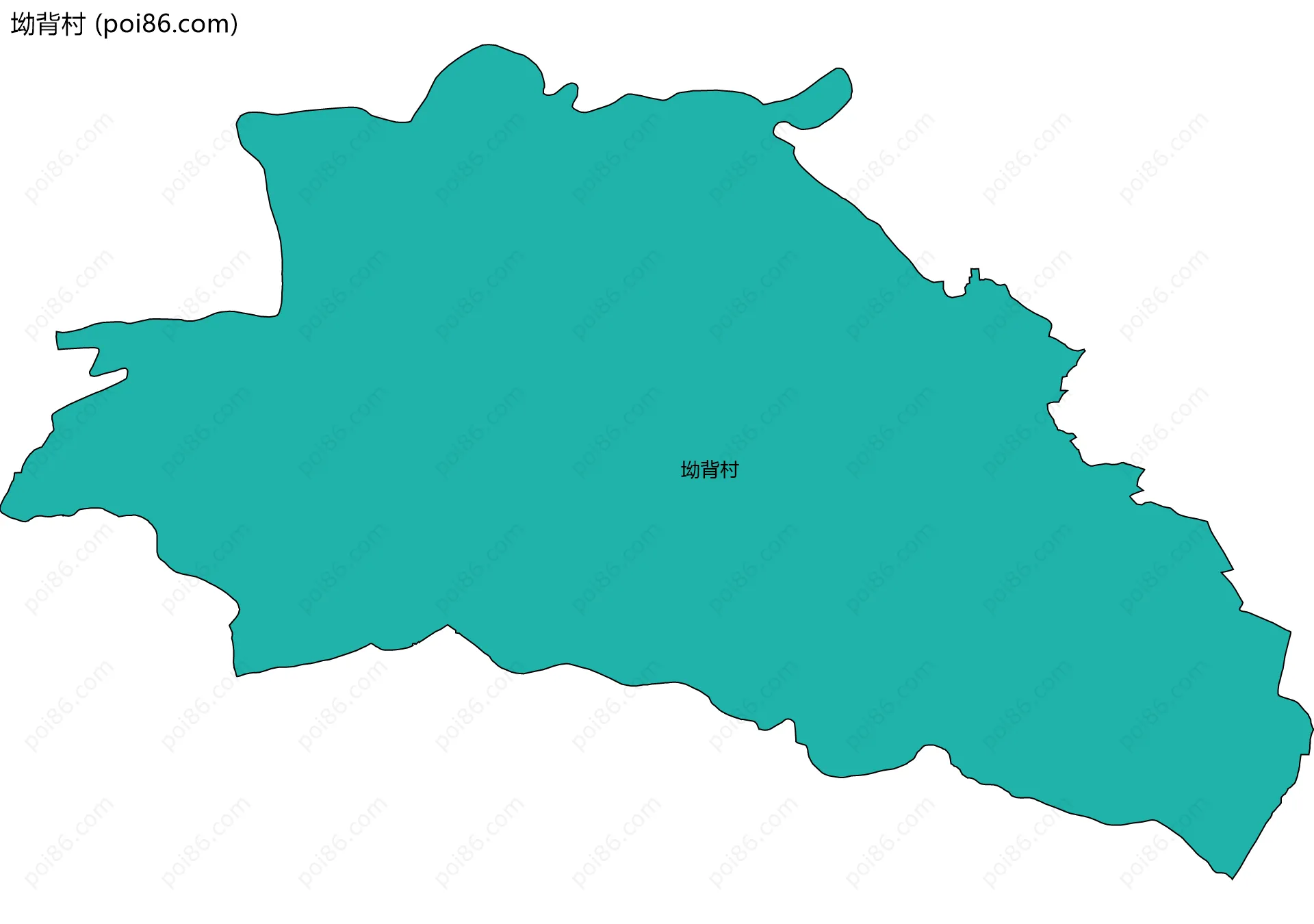 坳背村边界地图
