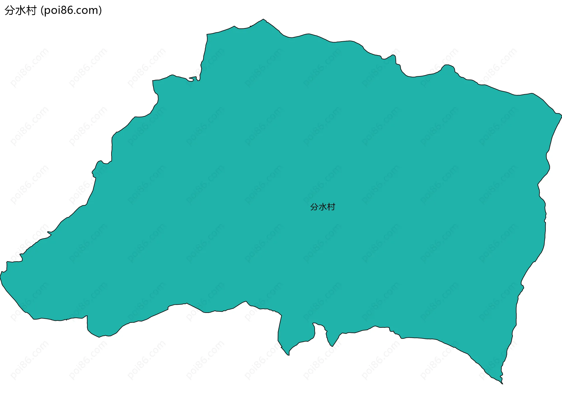 分水村边界地图