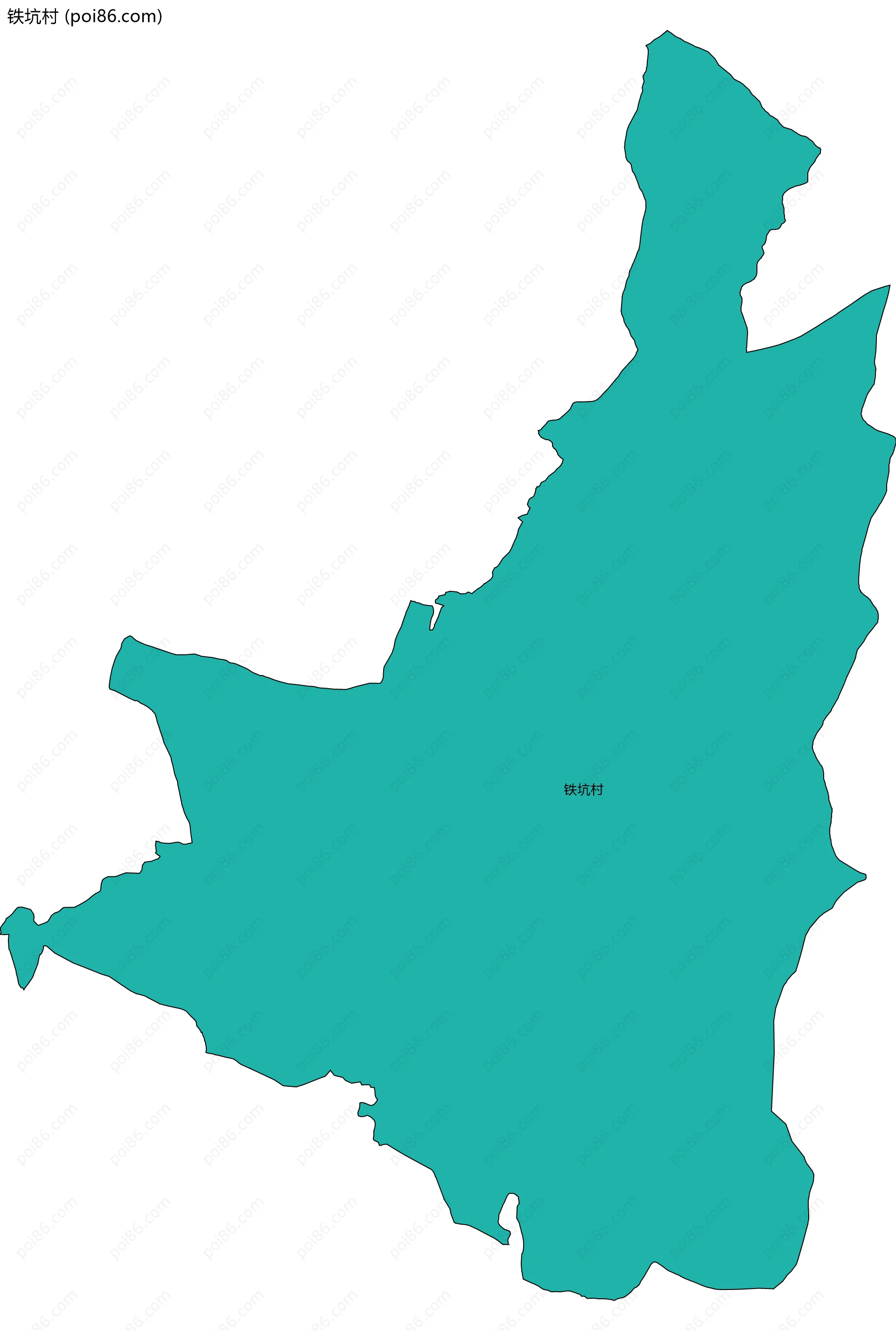 铁坑村边界地图