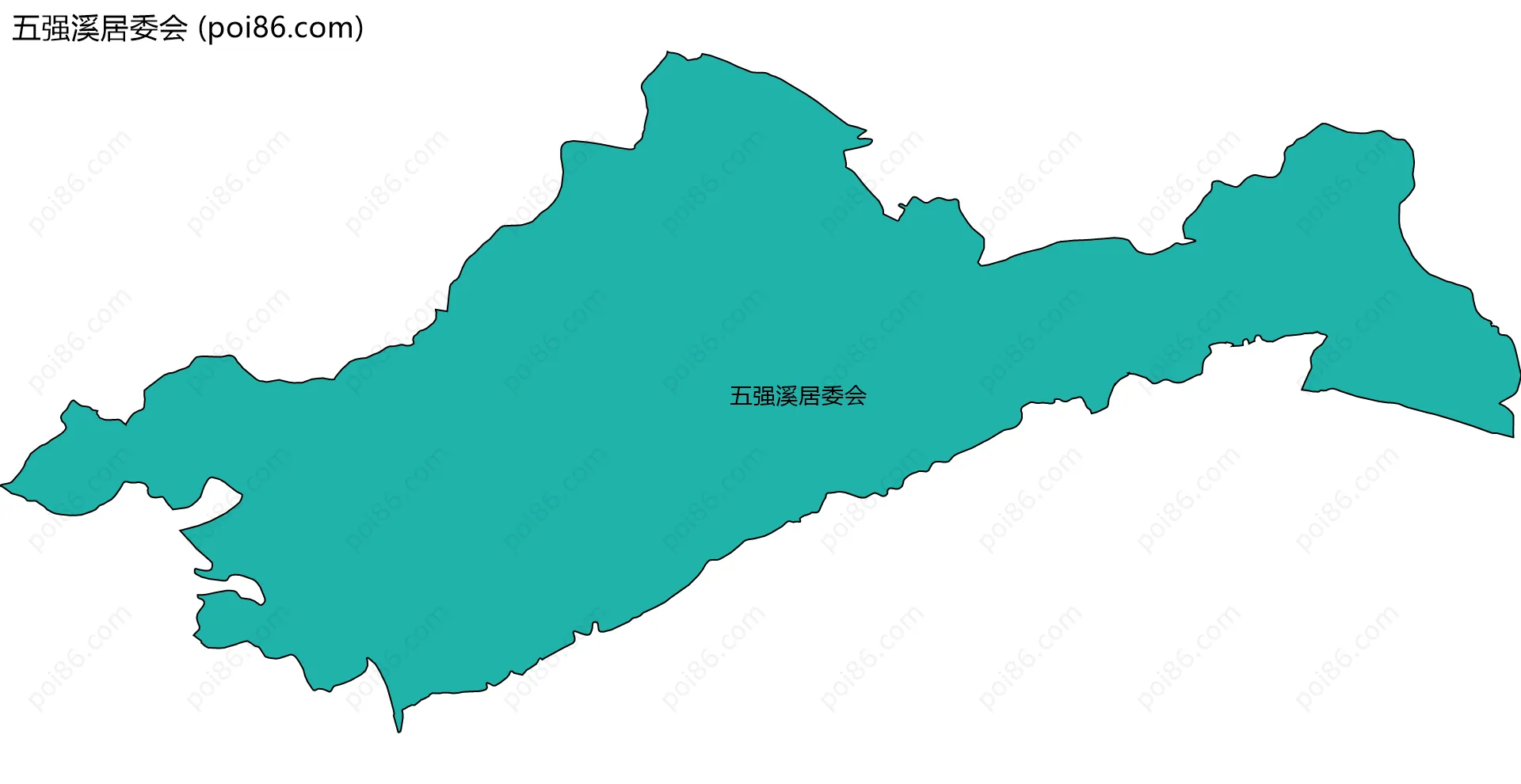 五强溪居委会边界地图