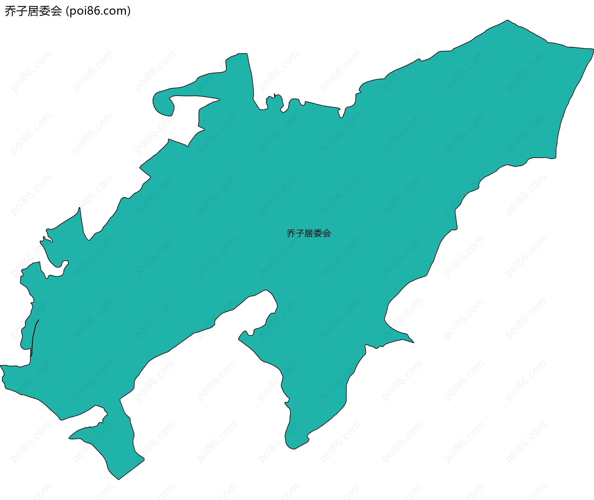 乔子居委会边界地图