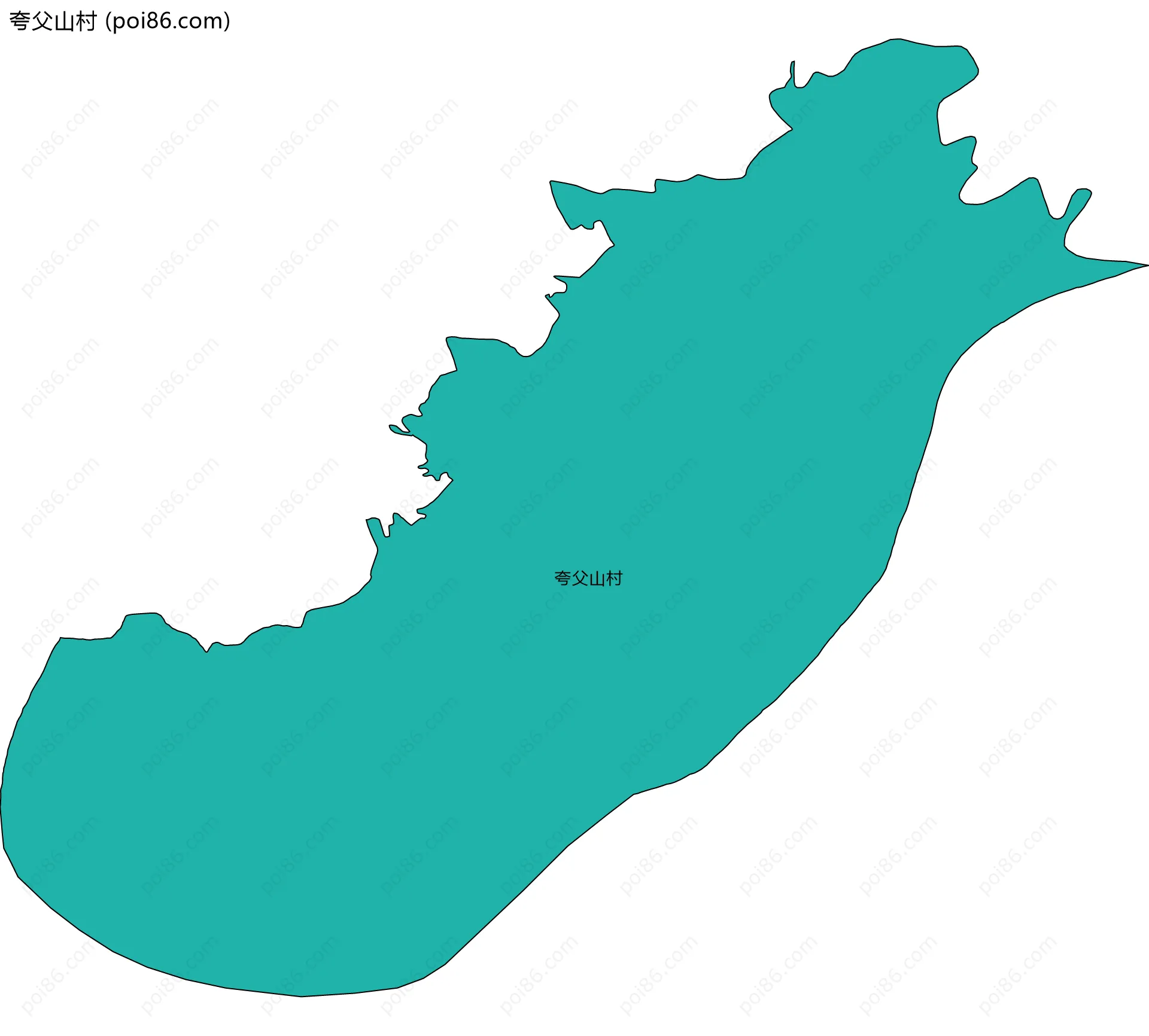夸父山村边界地图