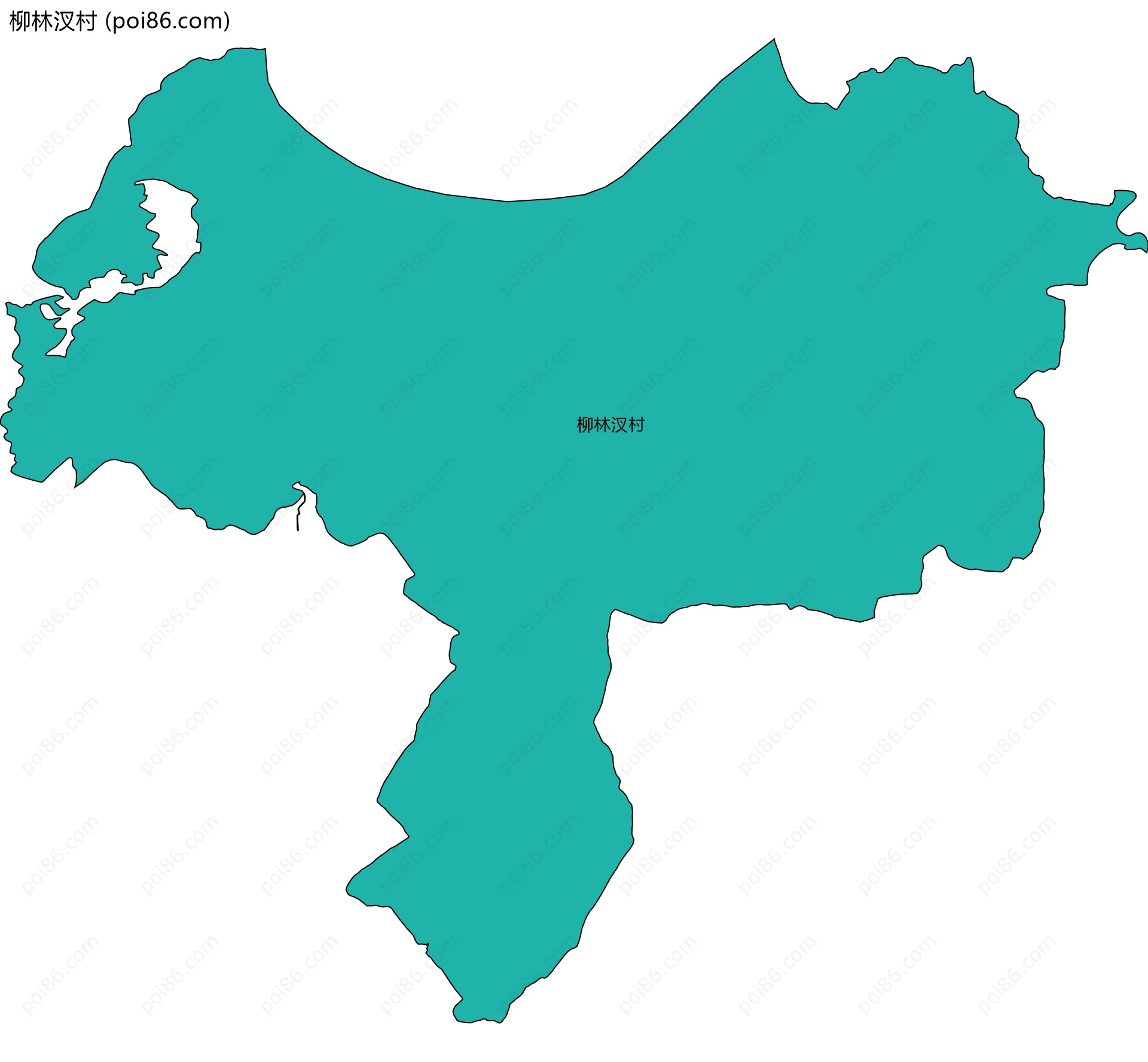 柳林汊村边界地图
