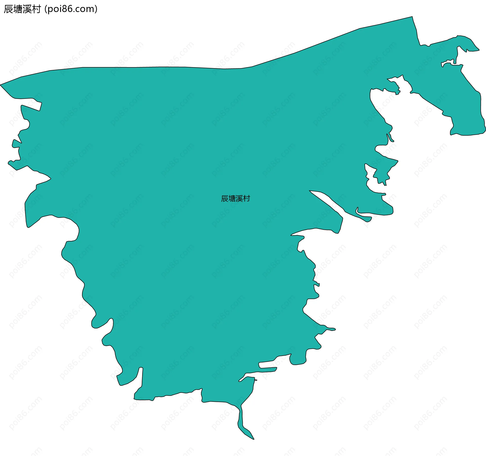 辰塘溪村边界地图