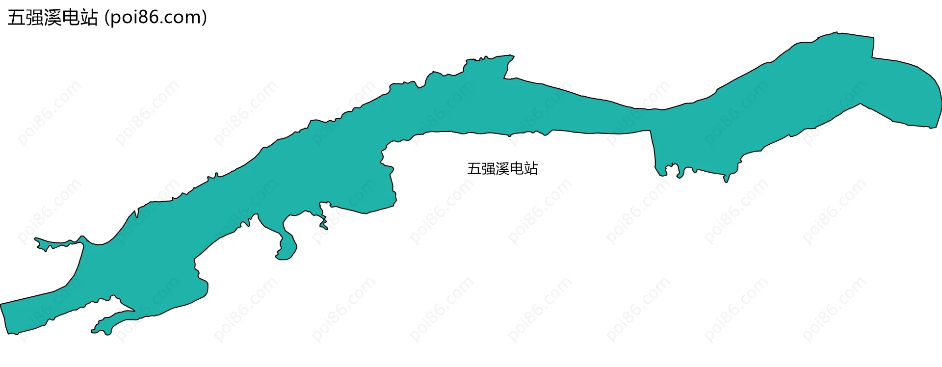 五强溪电站边界地图