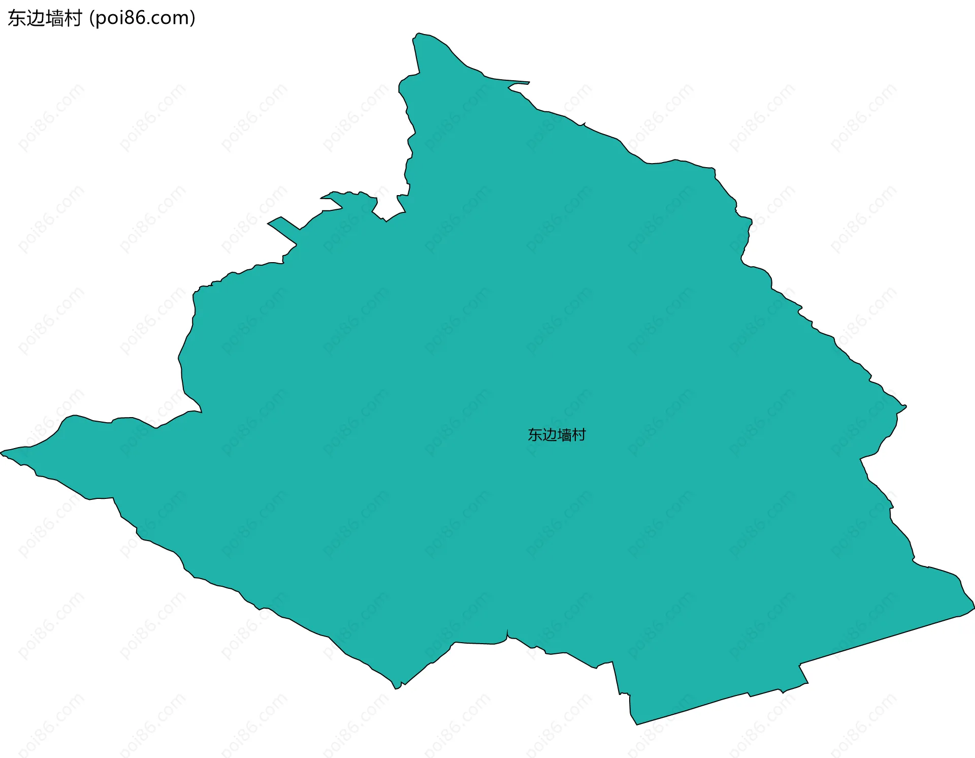 东边墙村边界地图