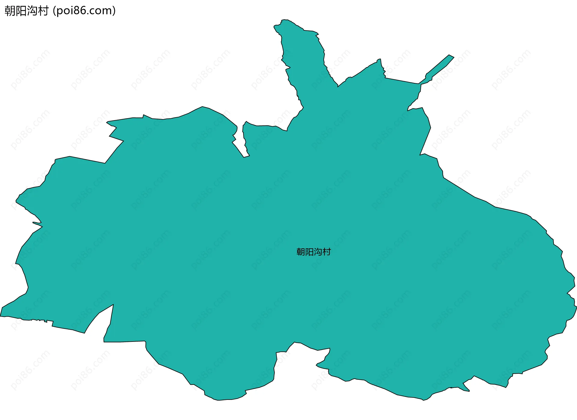 朝阳沟村边界地图