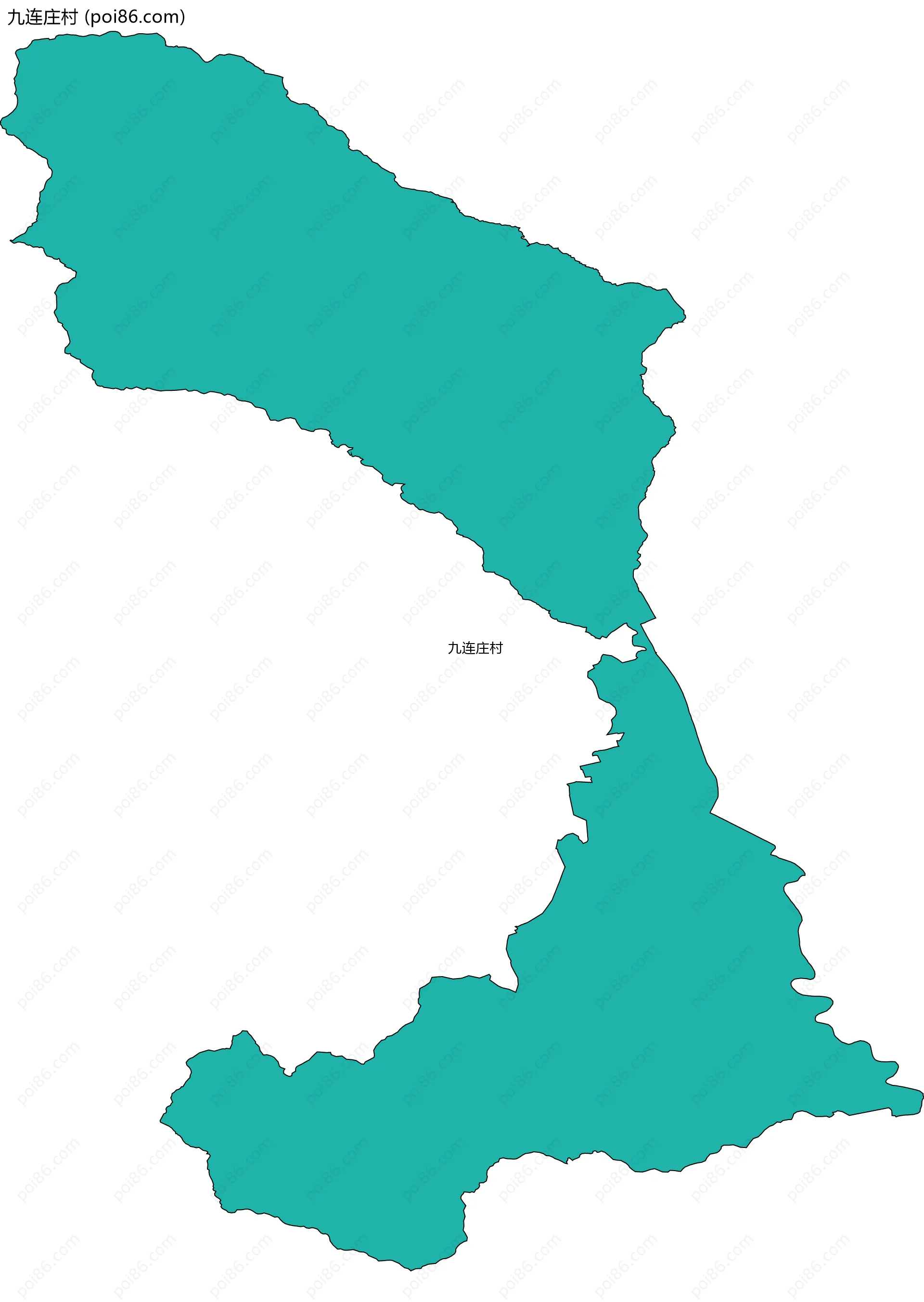 九连庄村边界地图