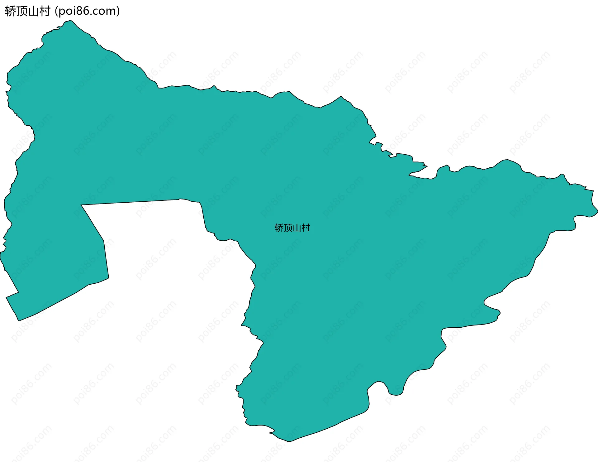 轿顶山村边界地图