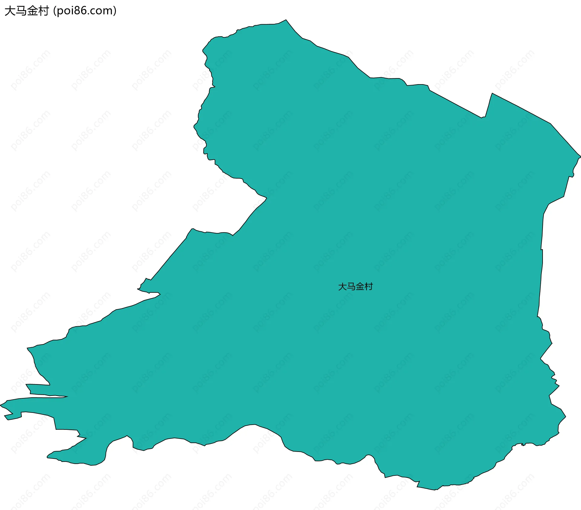 大马金村边界地图