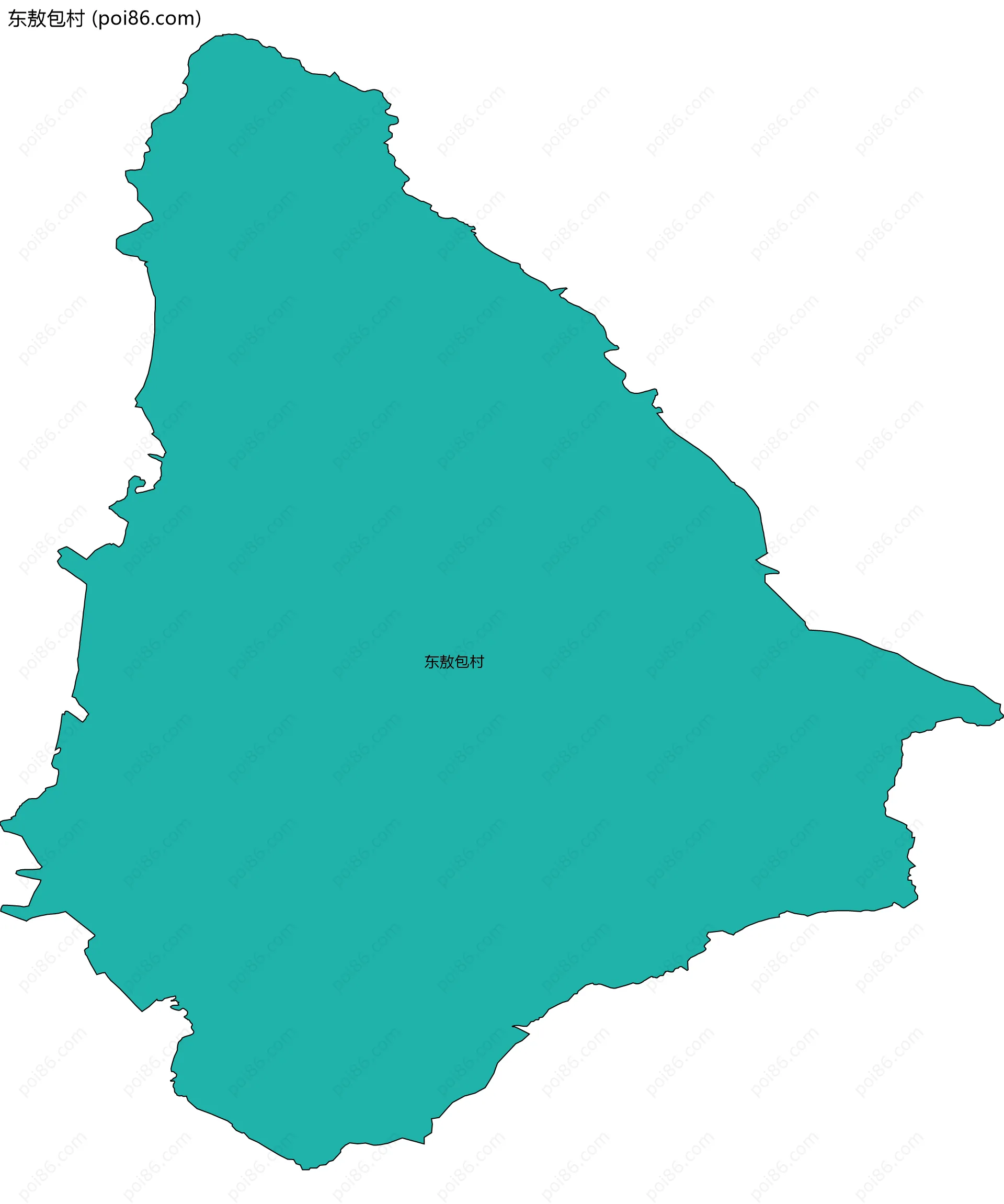 东敖包村边界地图