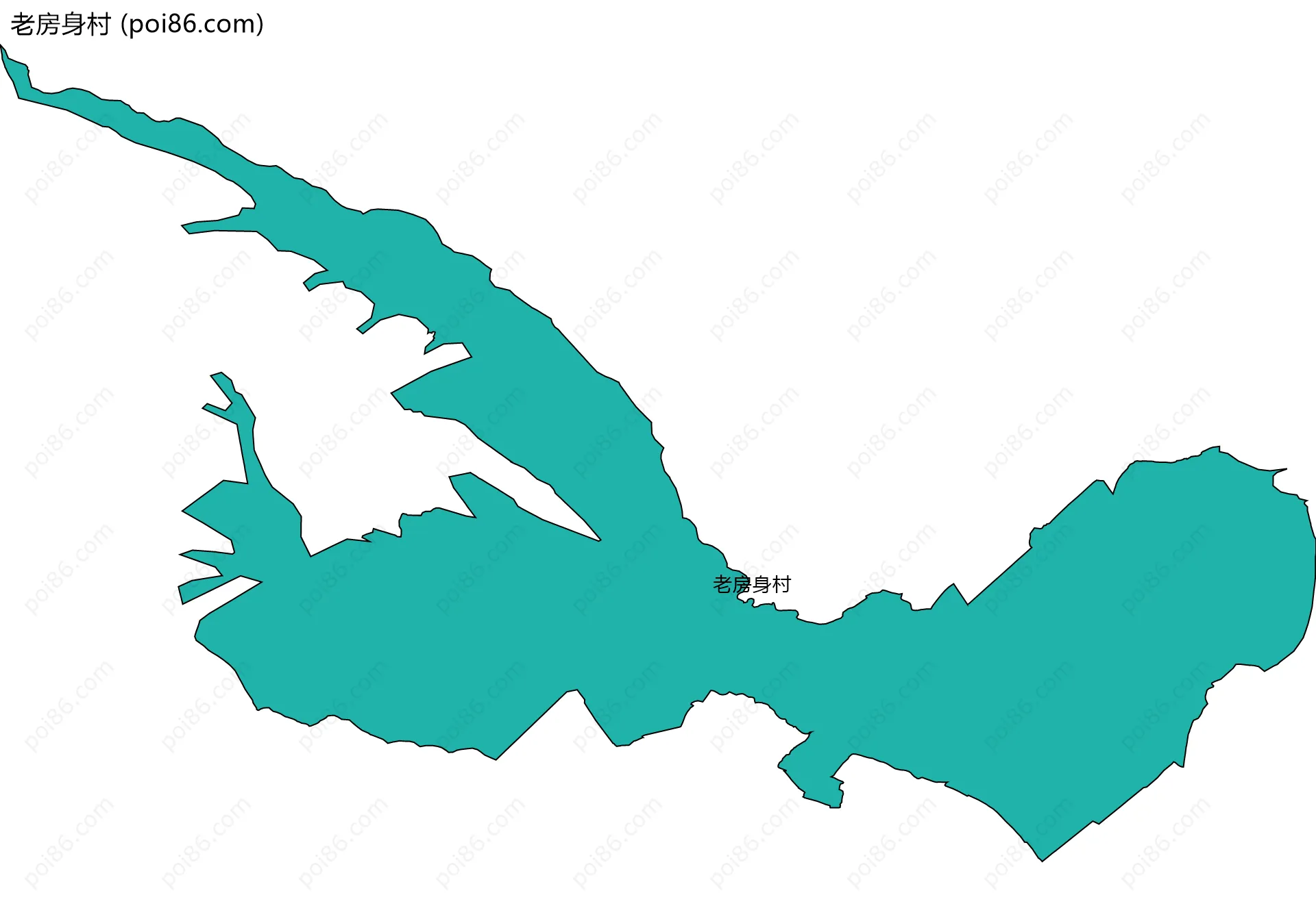 老房身村边界地图