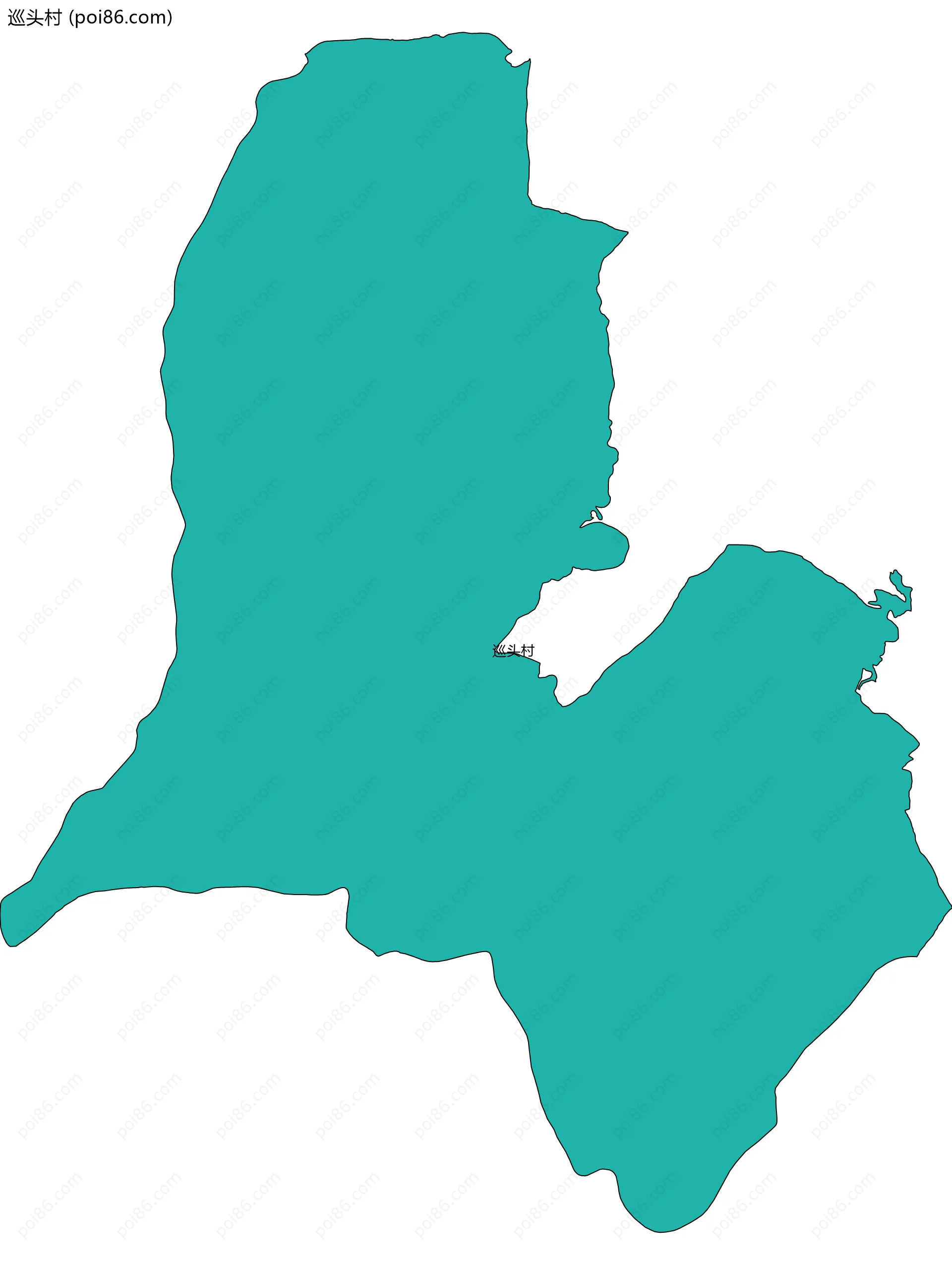 巡头村边界地图